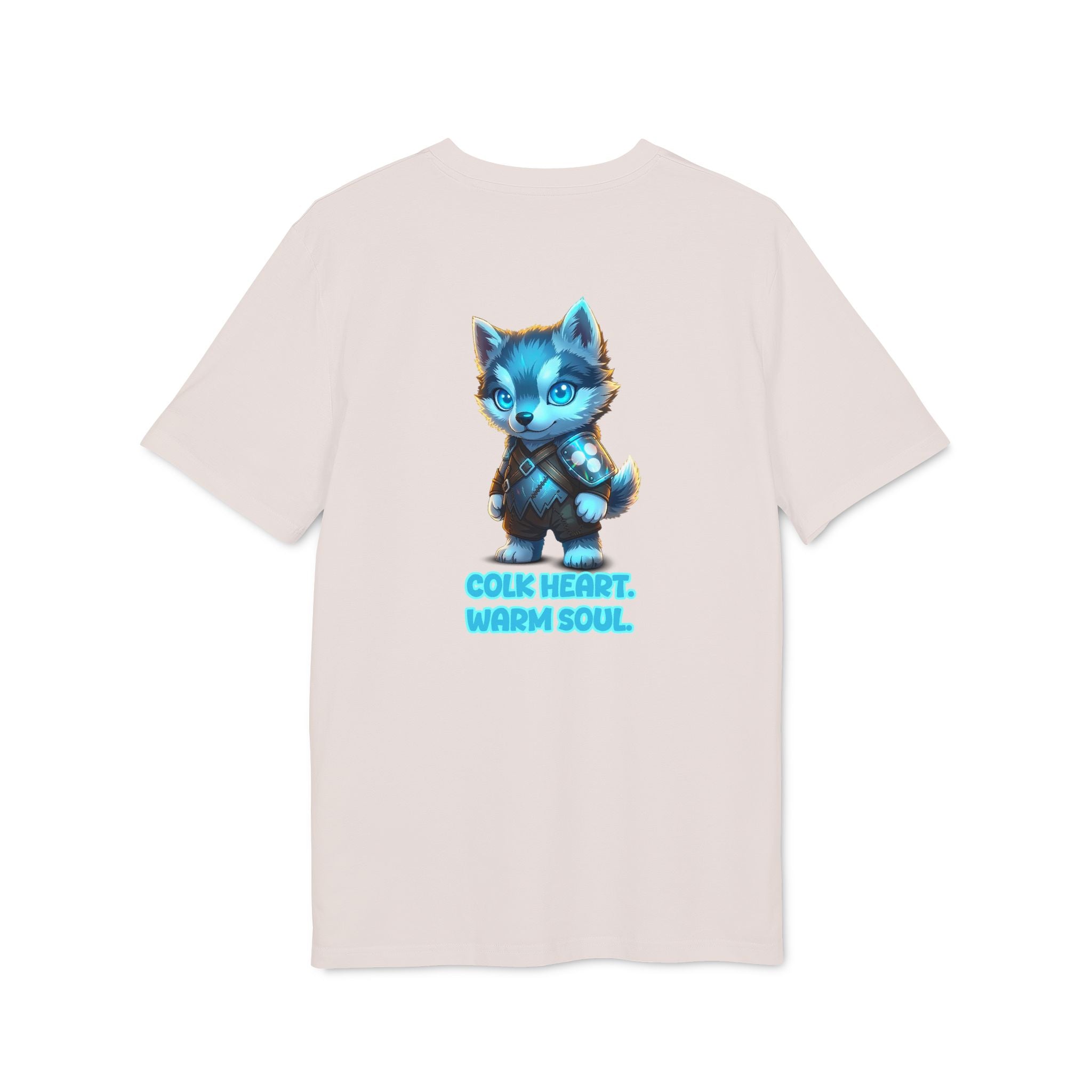 Embrace Your Demons T-Shirt — Cute Blue Fox 'Cold Heart, Warm Soul' Graphic Tee