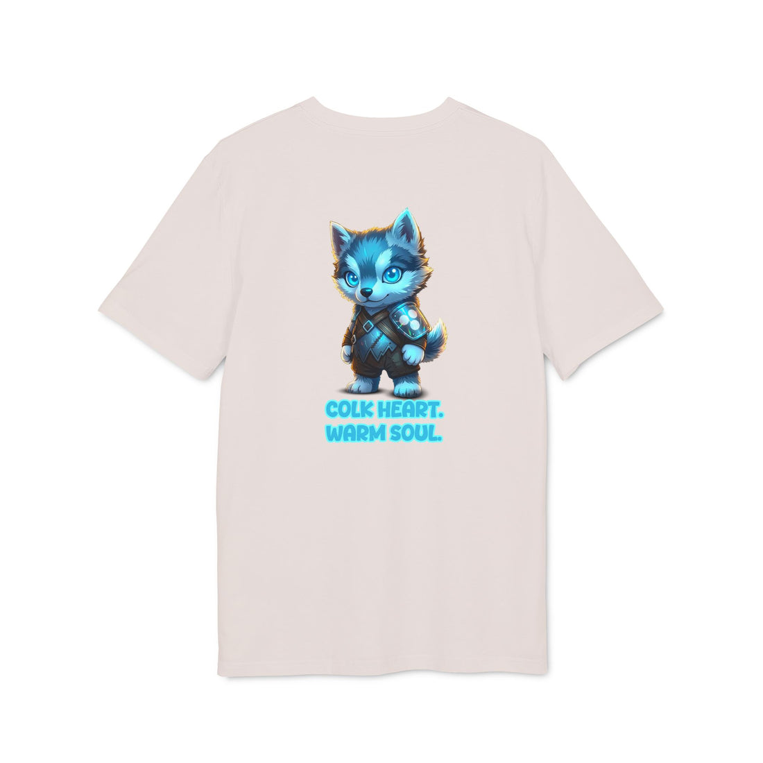 Embrace Your Demons T-Shirt — Cute Blue Fox 'Cold Heart, Warm Soul' Graphic Tee