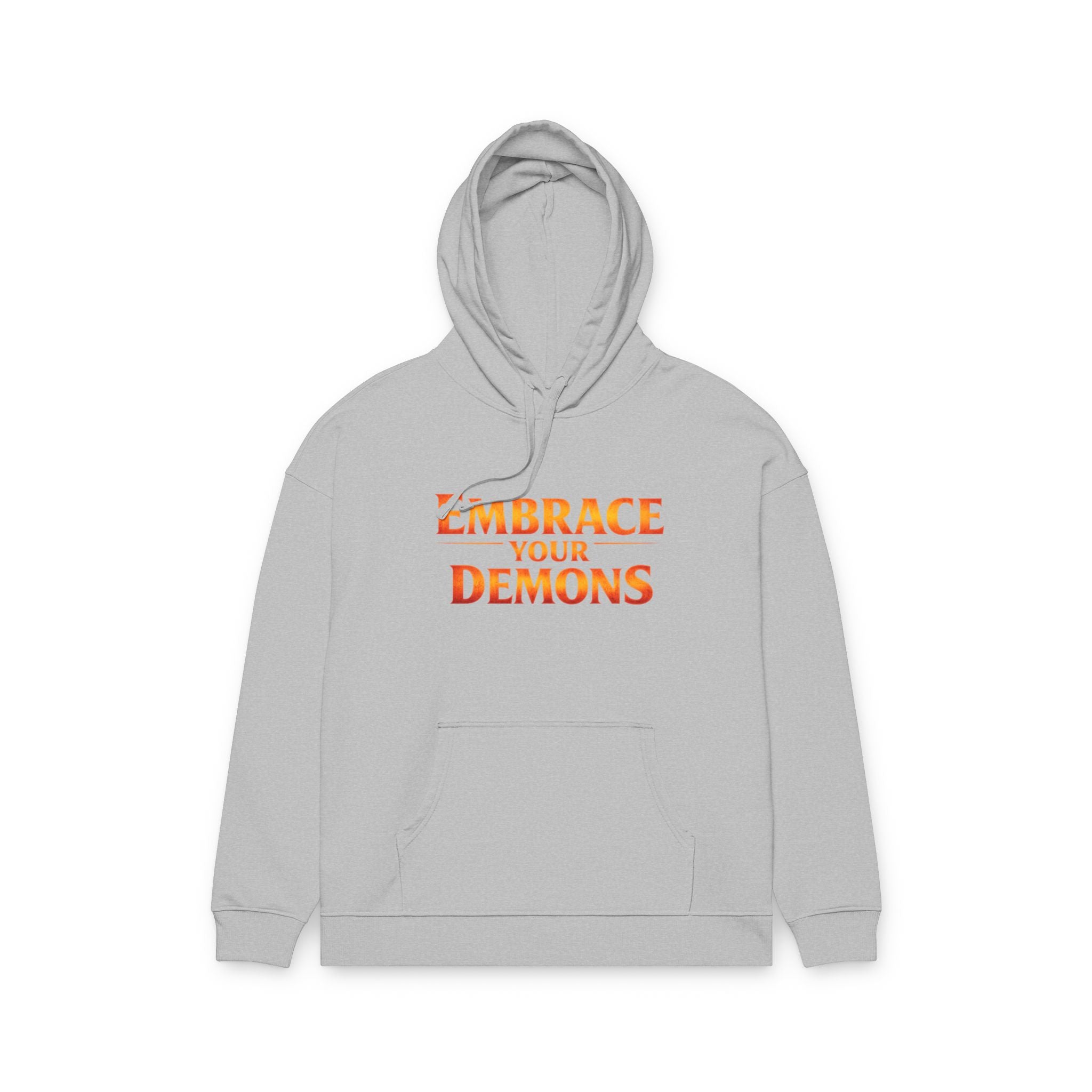 Embrace Your Demons Hoodie — Cute Fiery Demon Graphic Sweatshirt