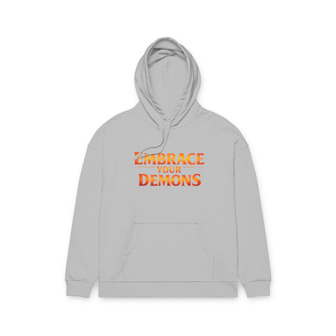 Embrace Your Demons Hoodie — Cute Fiery Demon Graphic Sweatshirt