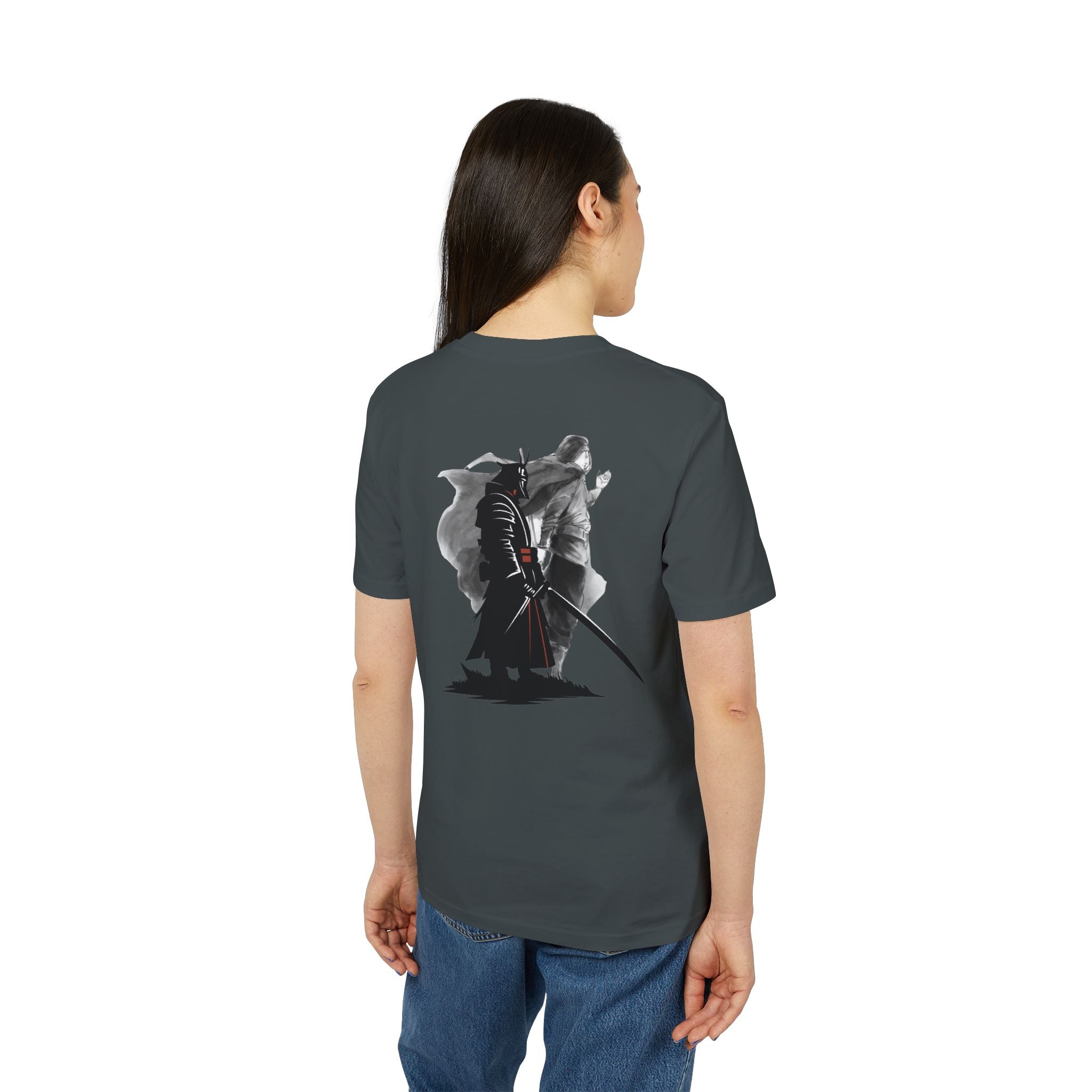 Samurai Shadow Tee — "Embrace the Demons" Graphic T-Shirt