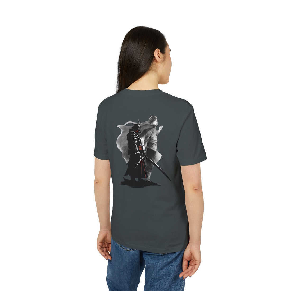 Samurai Shadow Tee — "Embrace the Demons" Graphic T-Shirt