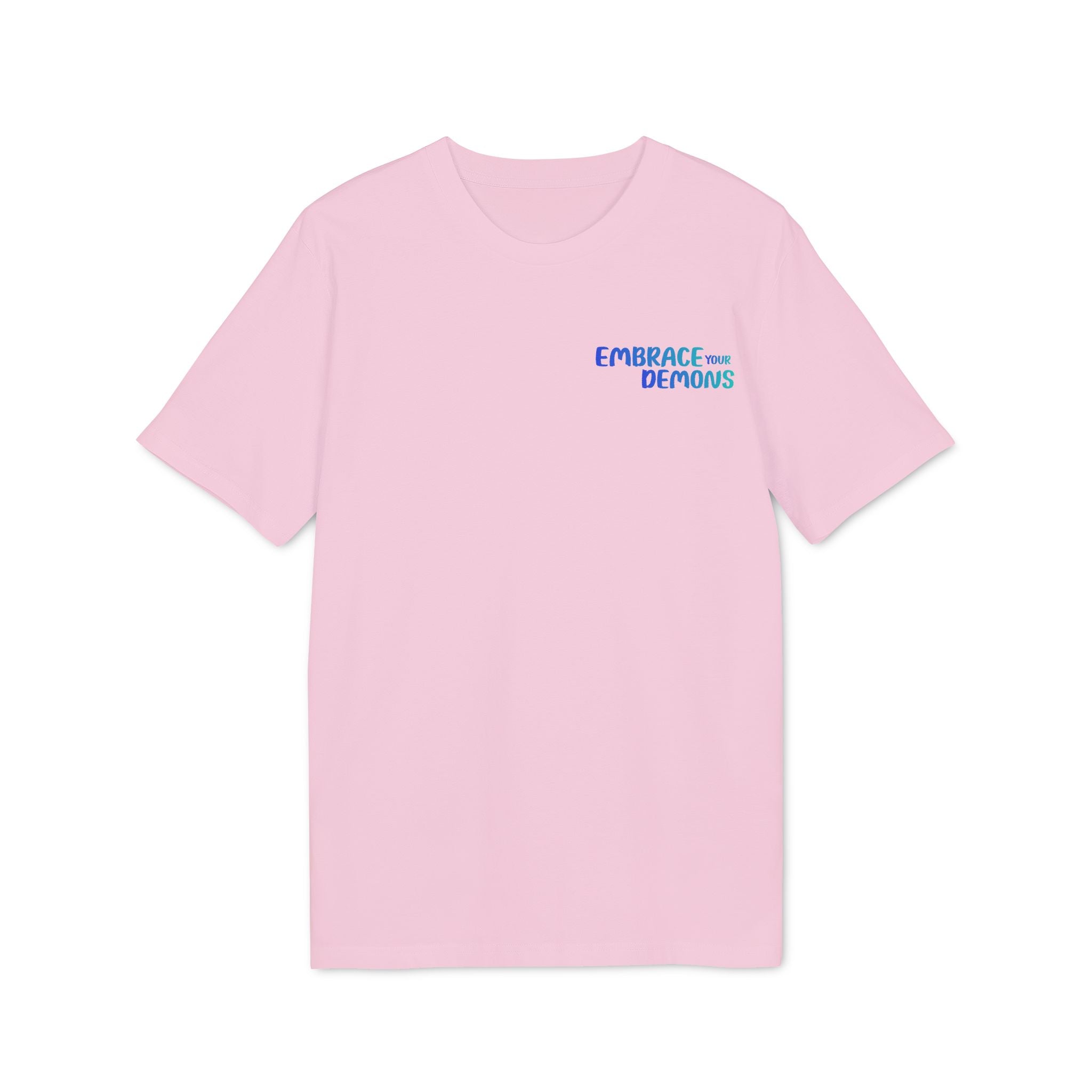 T-Shirt — Embrace the Demons Graphic Tee (Blue Rope Swing Illustration)
