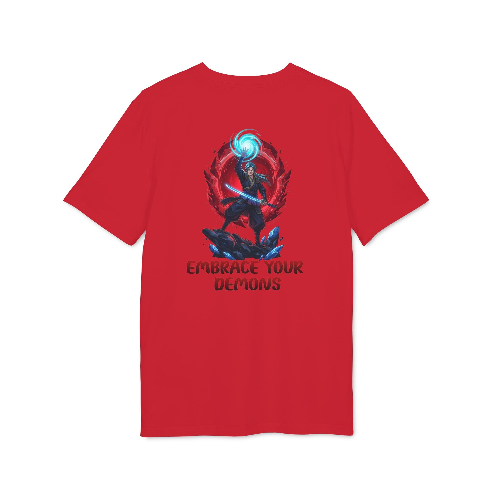 Embrace Your Demons T-Shirt — Gothic Demon Rider Graphic Tee