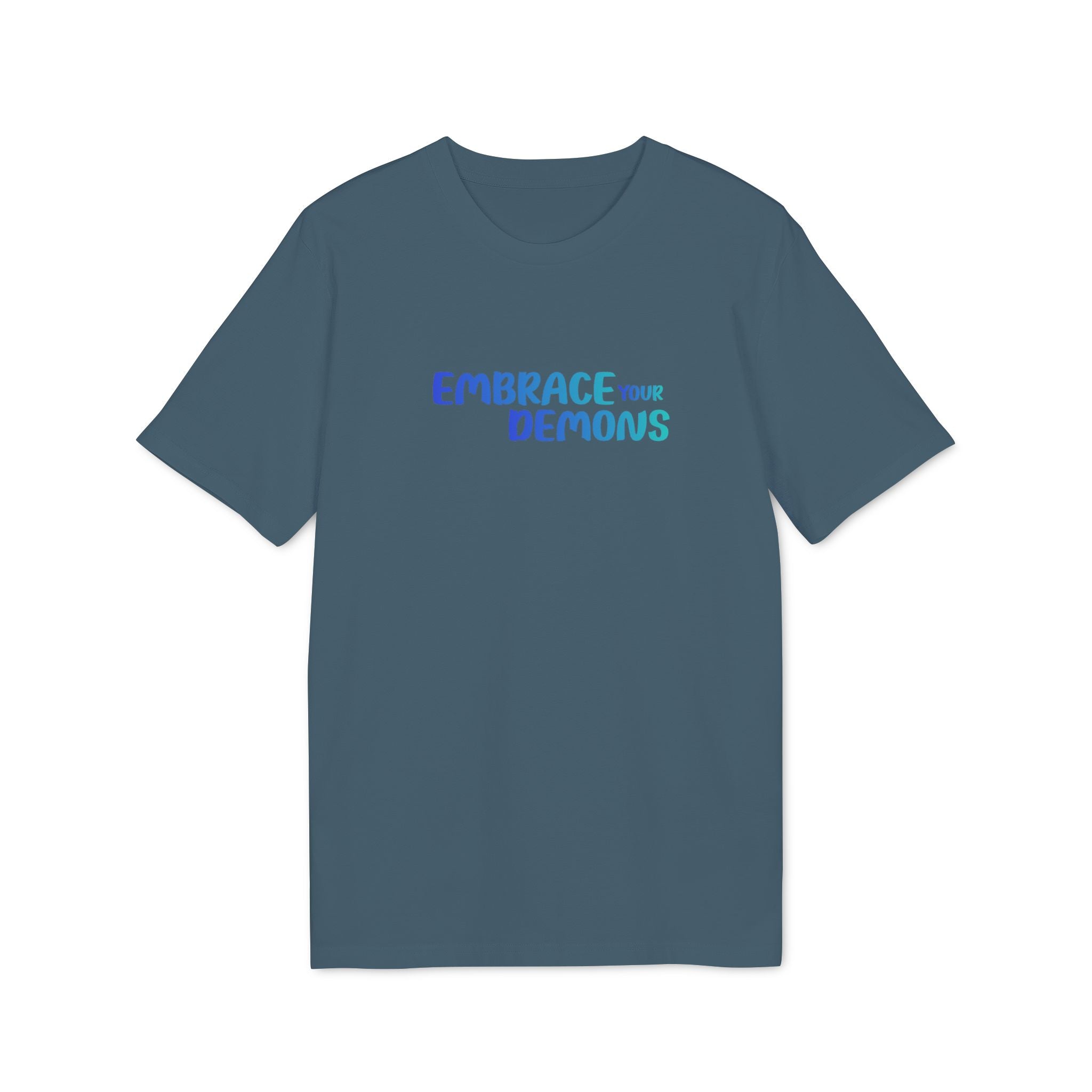 Embrace Your Demons T-Shirt — Cute Blue Fox 'Cold Heart, Warm Soul' Graphic Tee