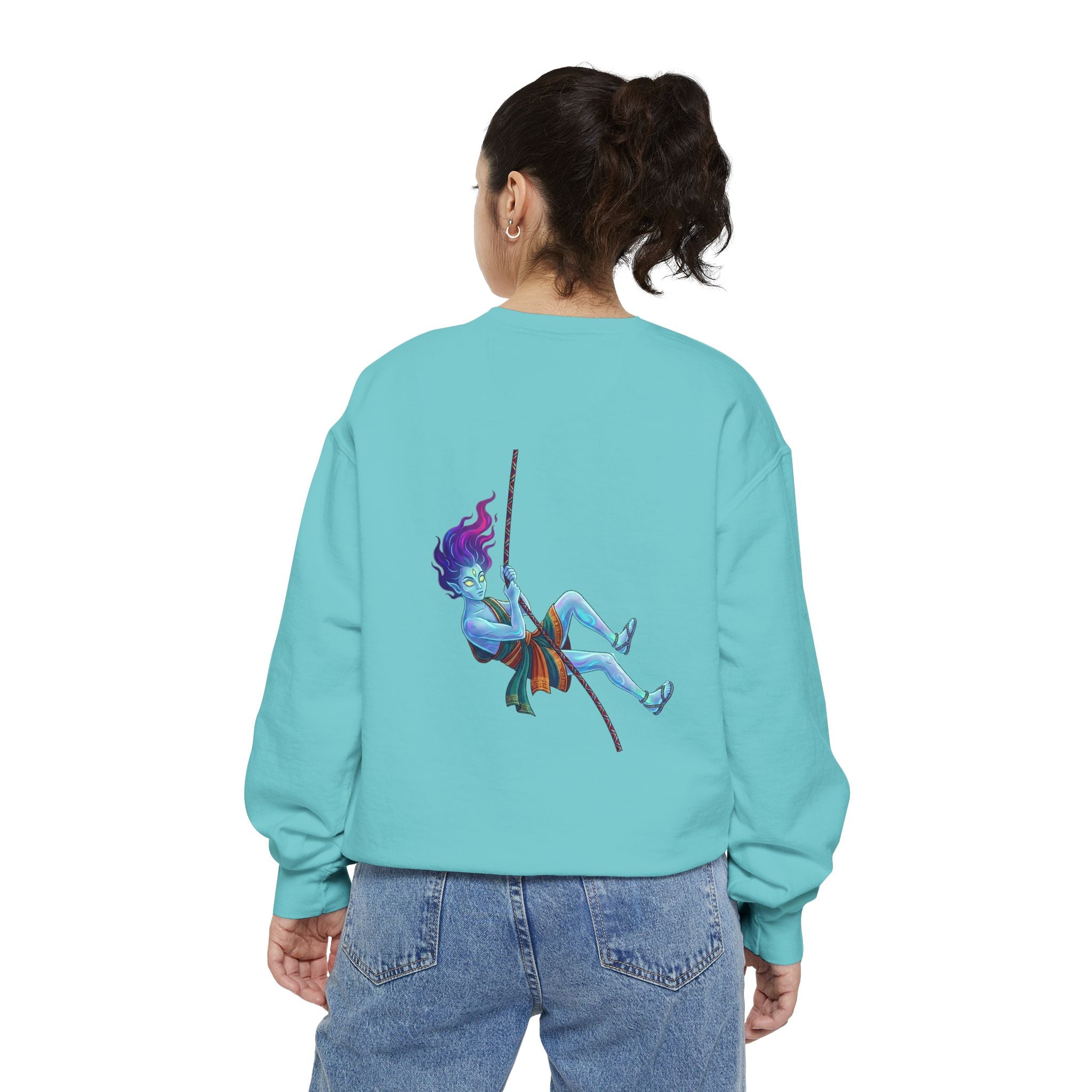 Sweatshirt — "Embrace Your Demons" Demon Climber Graphic Sweatshirt