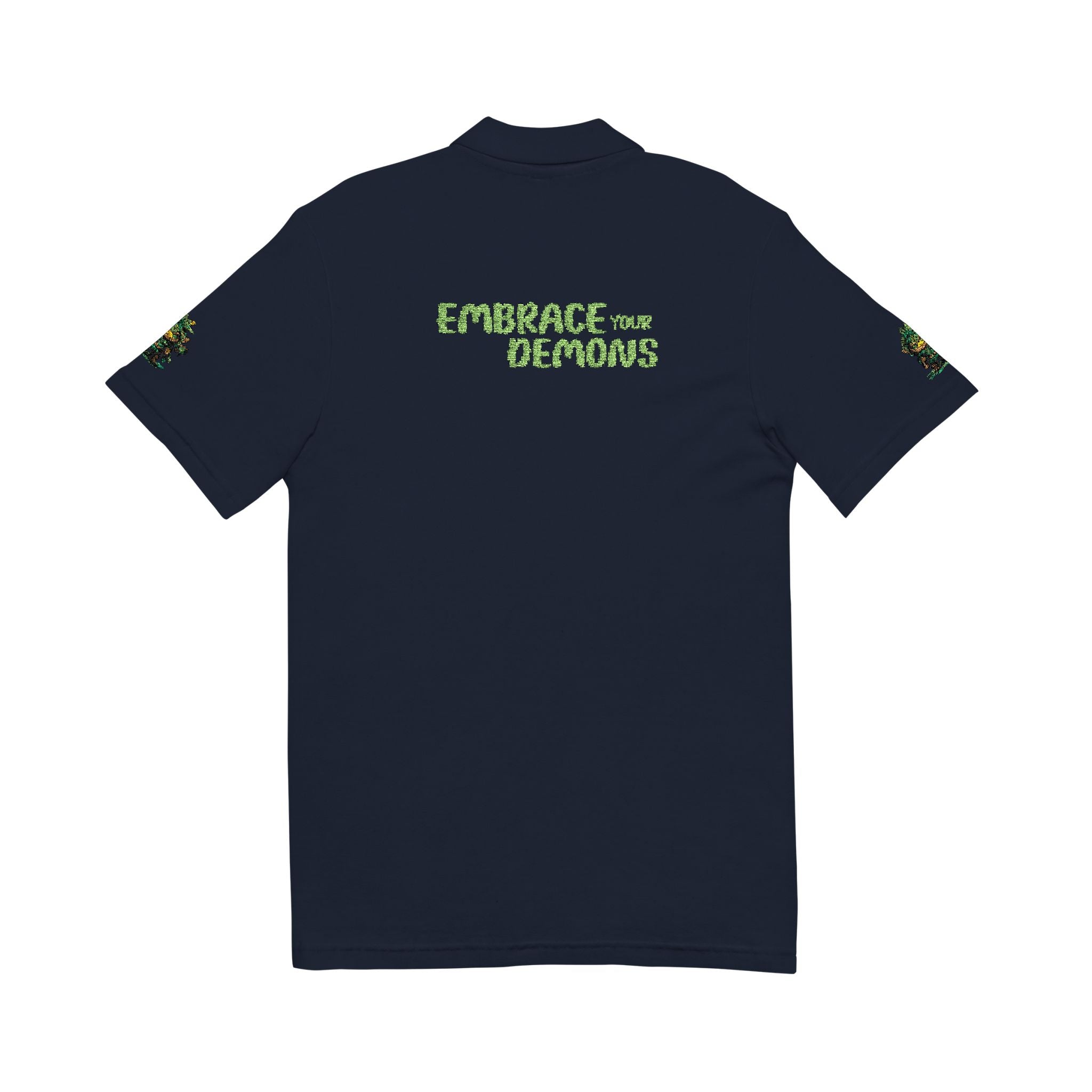 Embrace Your Demons Embroidered 'Forest of Feelings' Polo Shirt