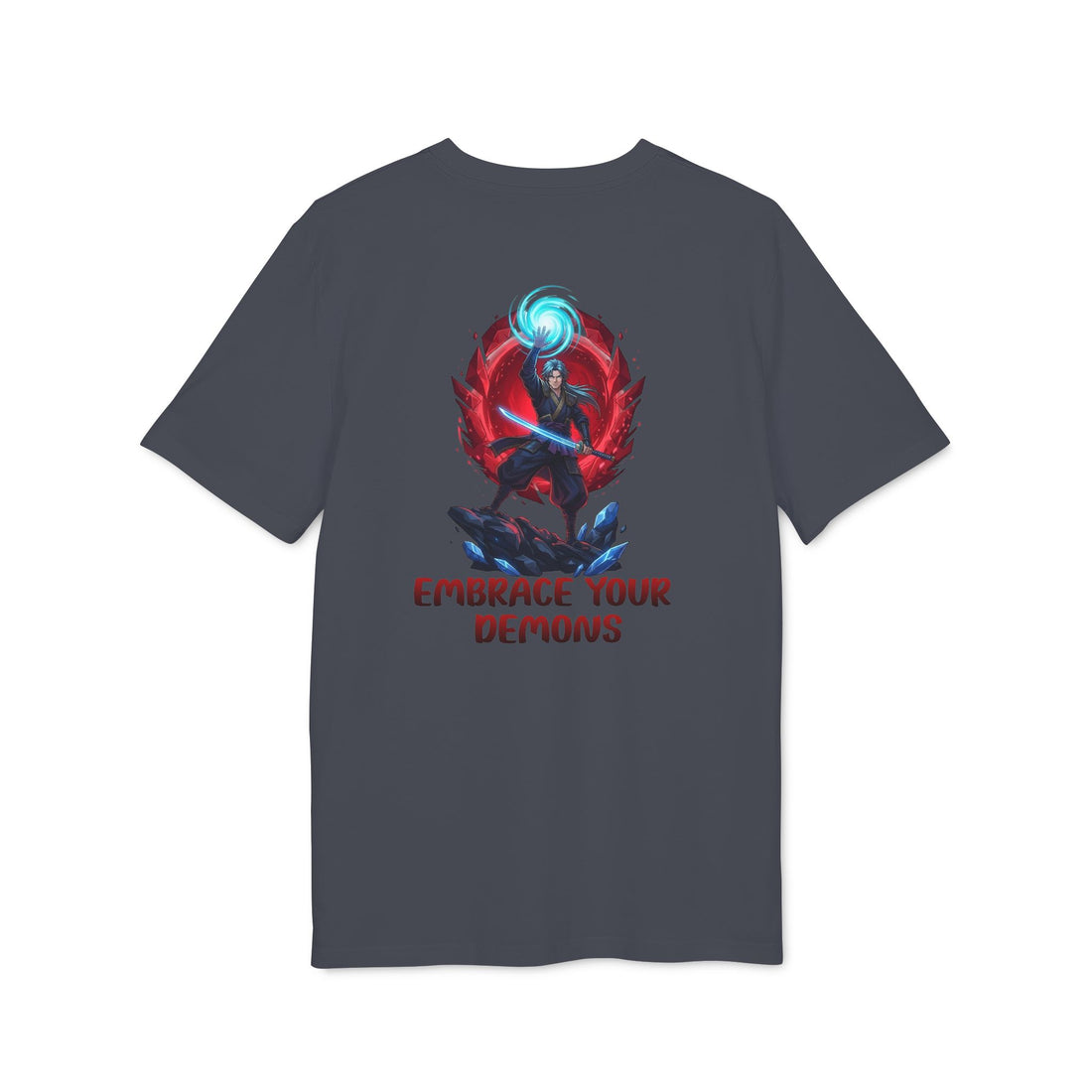Embrace Your Demons T-Shirt — Gothic Demon Rider Graphic Tee