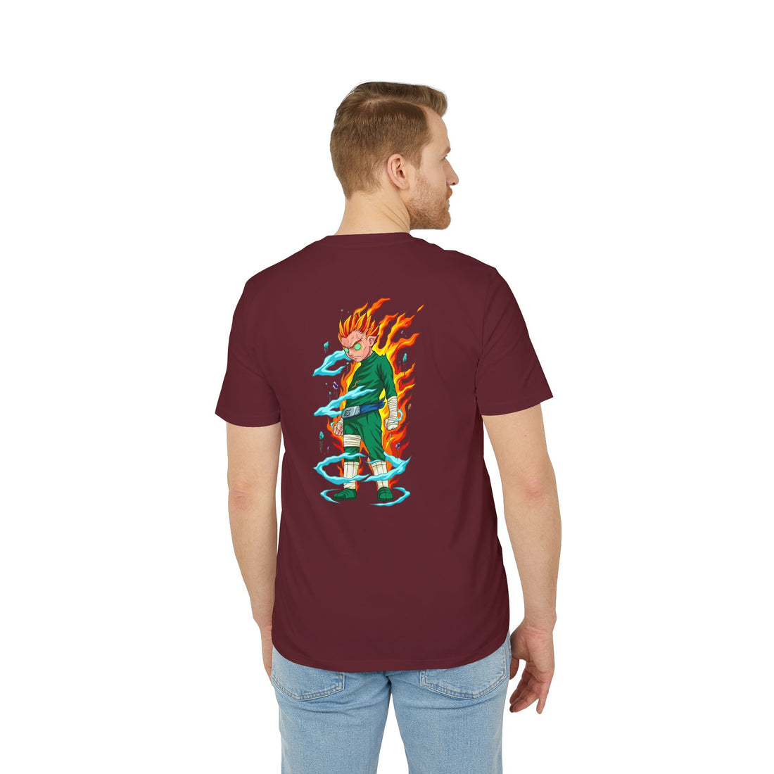 Anime Flame Warrior Graphic T-Shirt