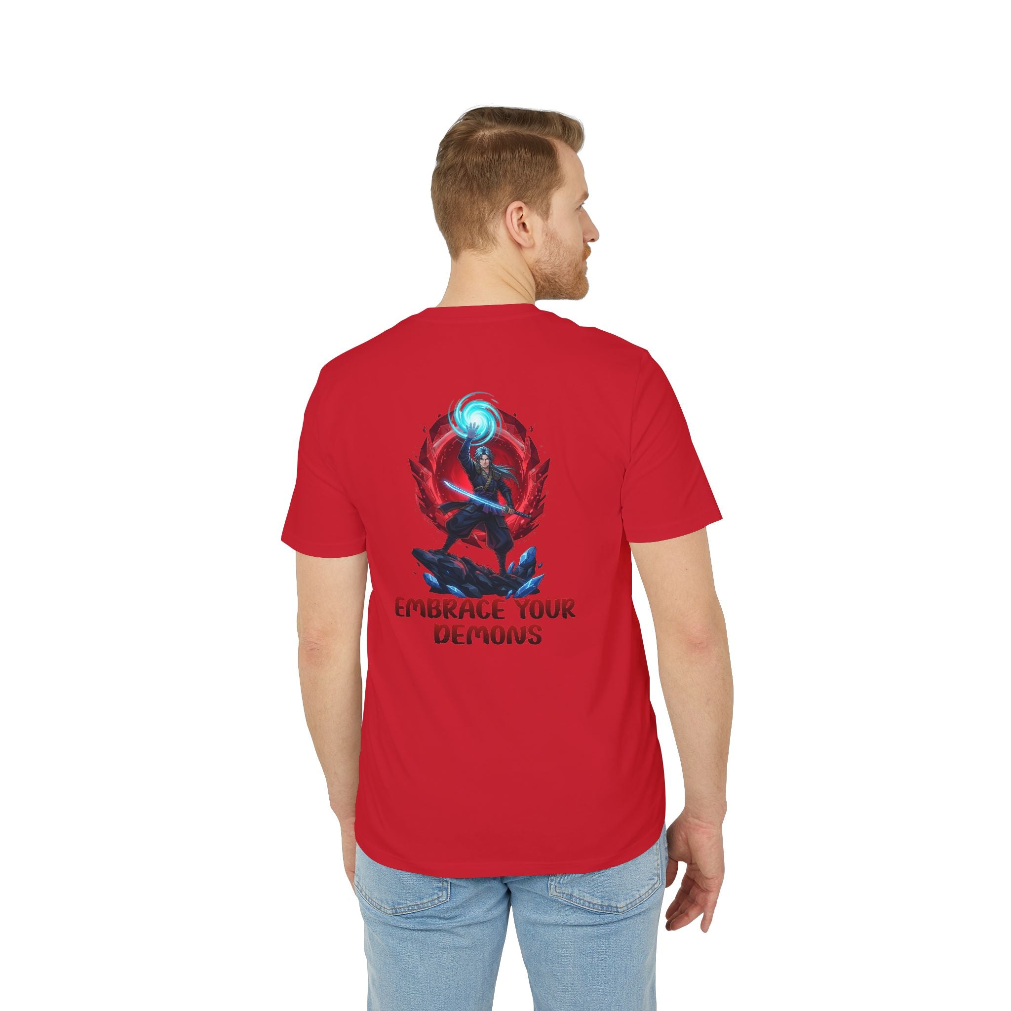 Embrace Your Demons T-Shirt — Gothic Demon Rider Graphic Tee