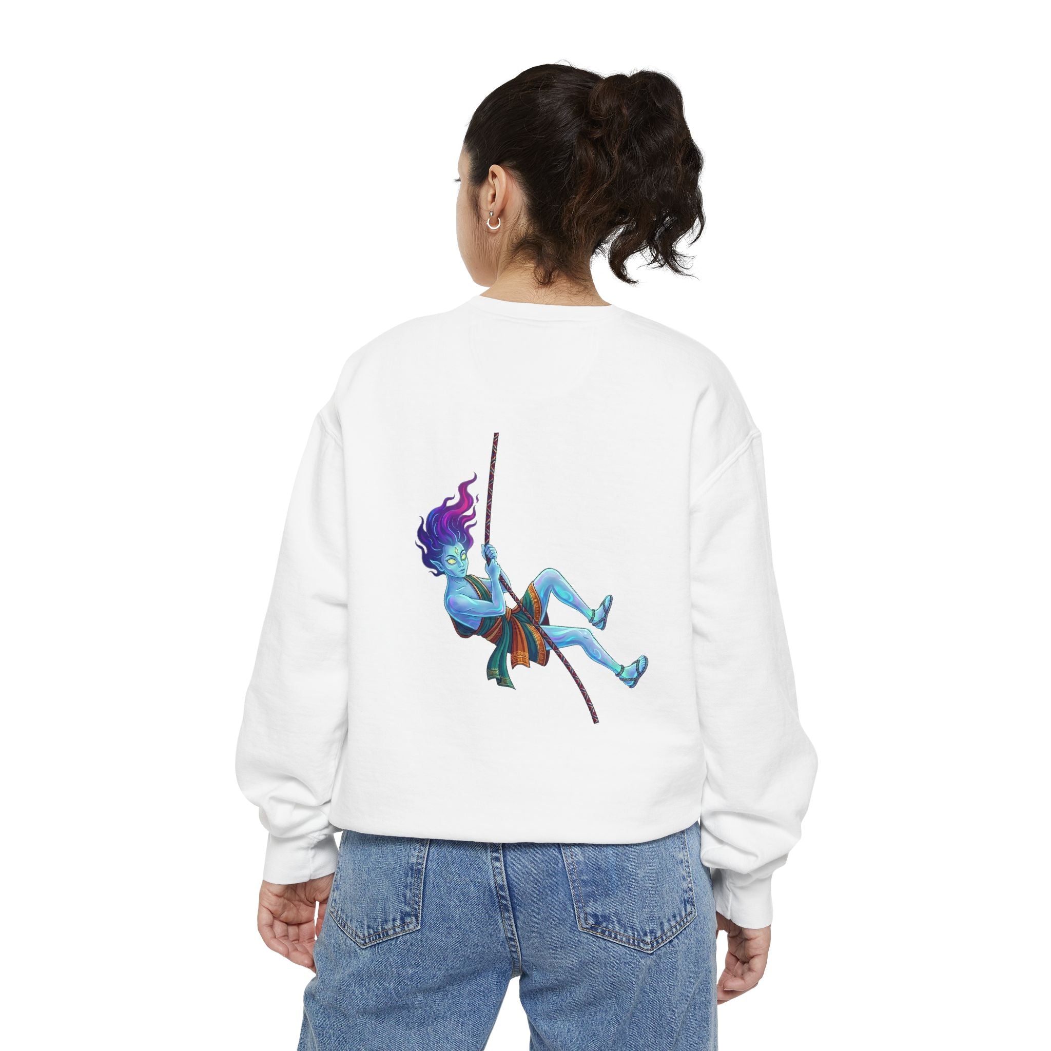 Sweatshirt — "Embrace Your Demons" Demon Climber Graphic Sweatshirt