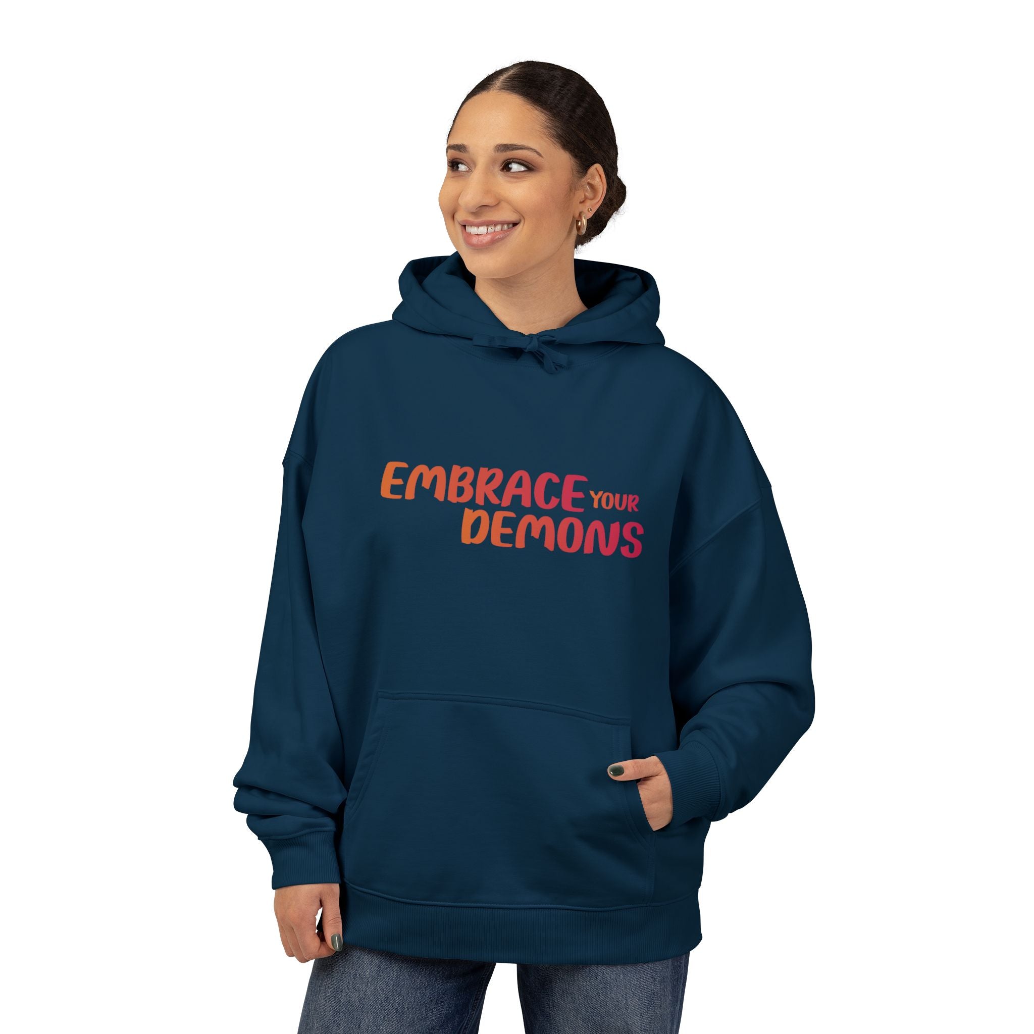 Embrace Your Demons Hoodie — Graphic Spirituality Pullover