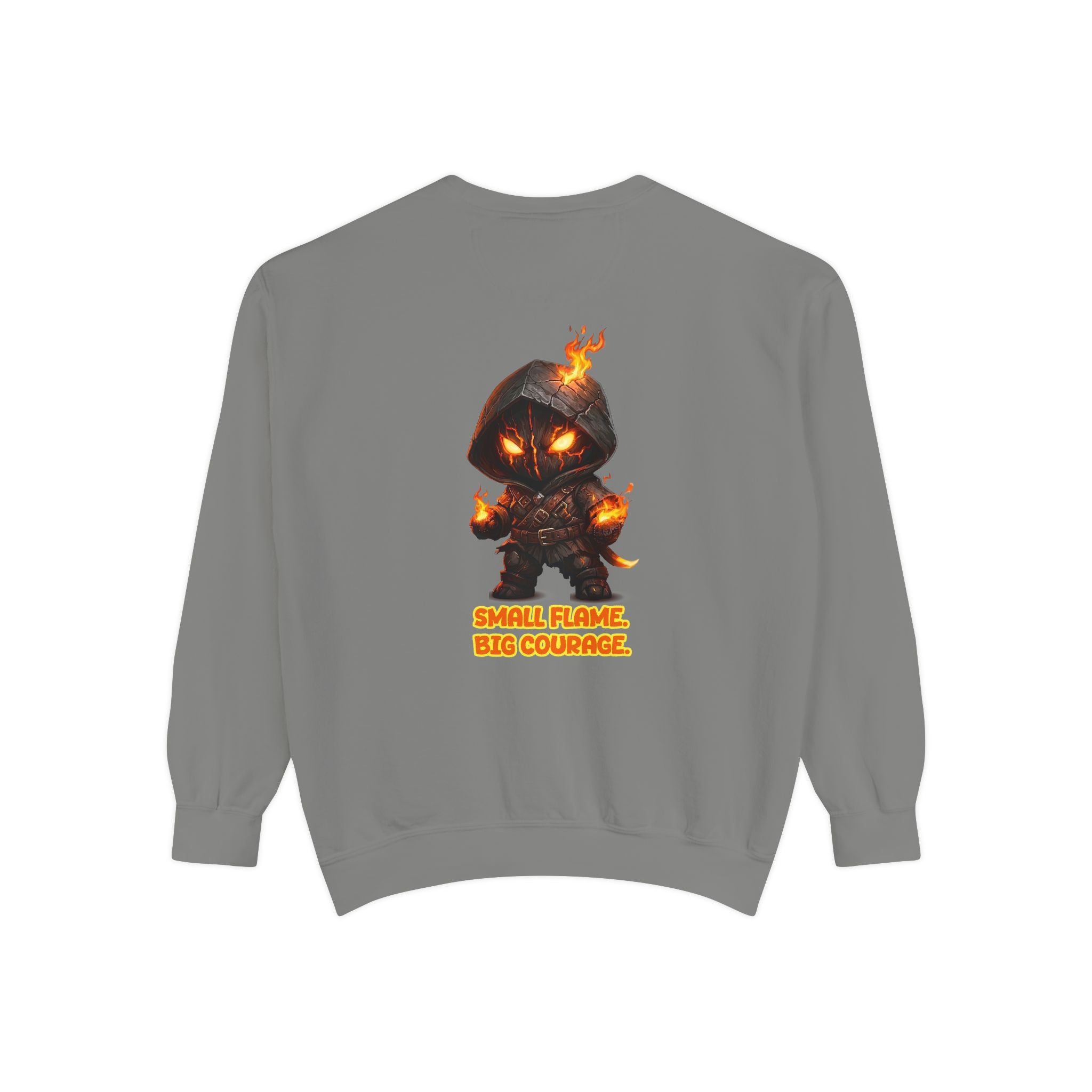 Embrace Your Demons Sweatshirt — Small Flame, Big Courage Graphic Crewneck