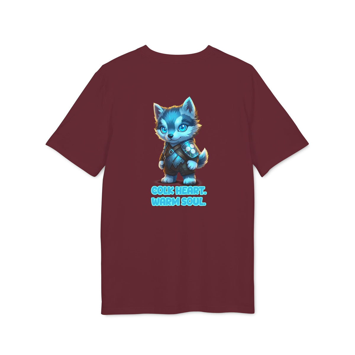 Embrace Your Demons T-Shirt — Cute Blue Fox 'Cold Heart, Warm Soul' Graphic Tee