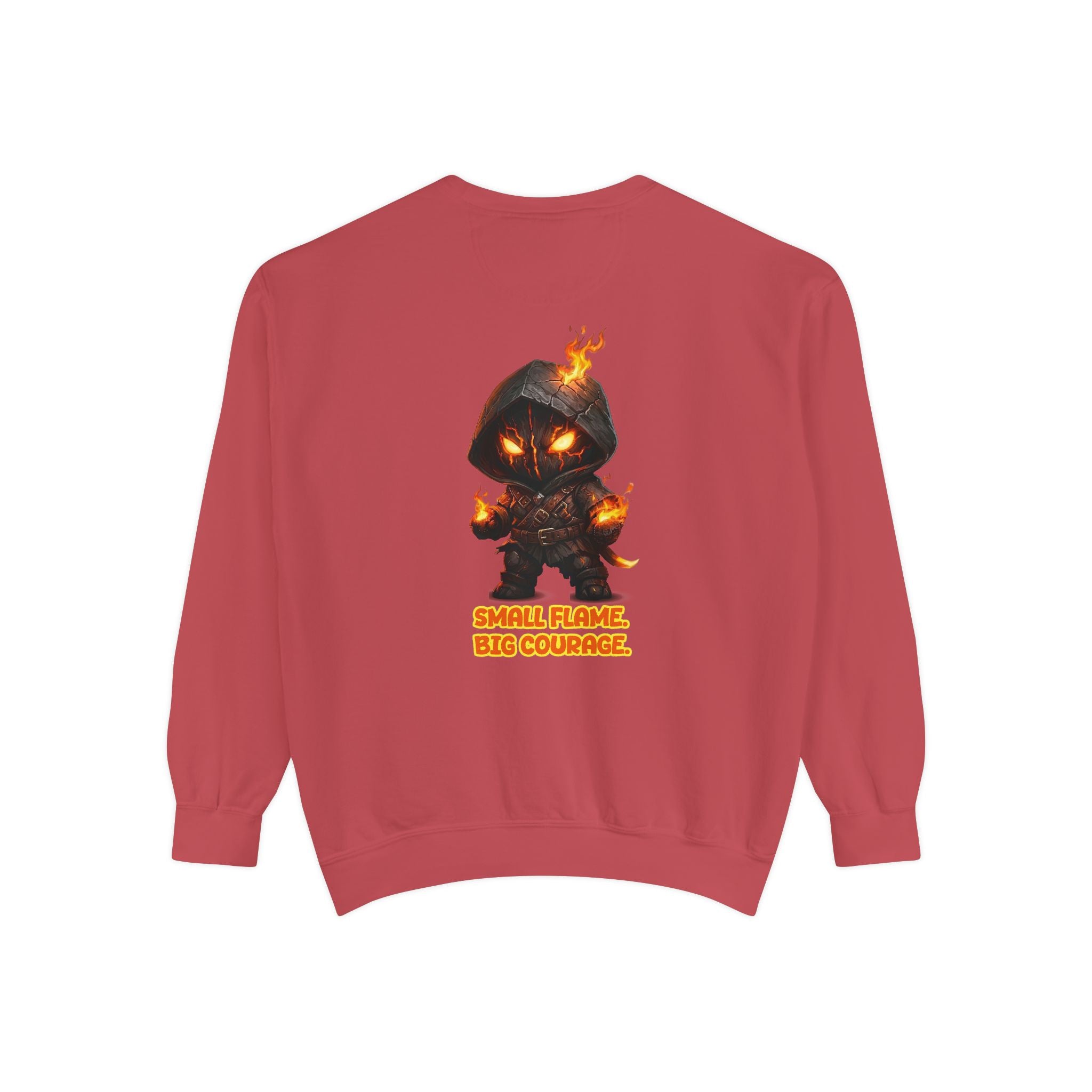 Embrace Your Demons Sweatshirt — Small Flame, Big Courage Graphic Crewneck