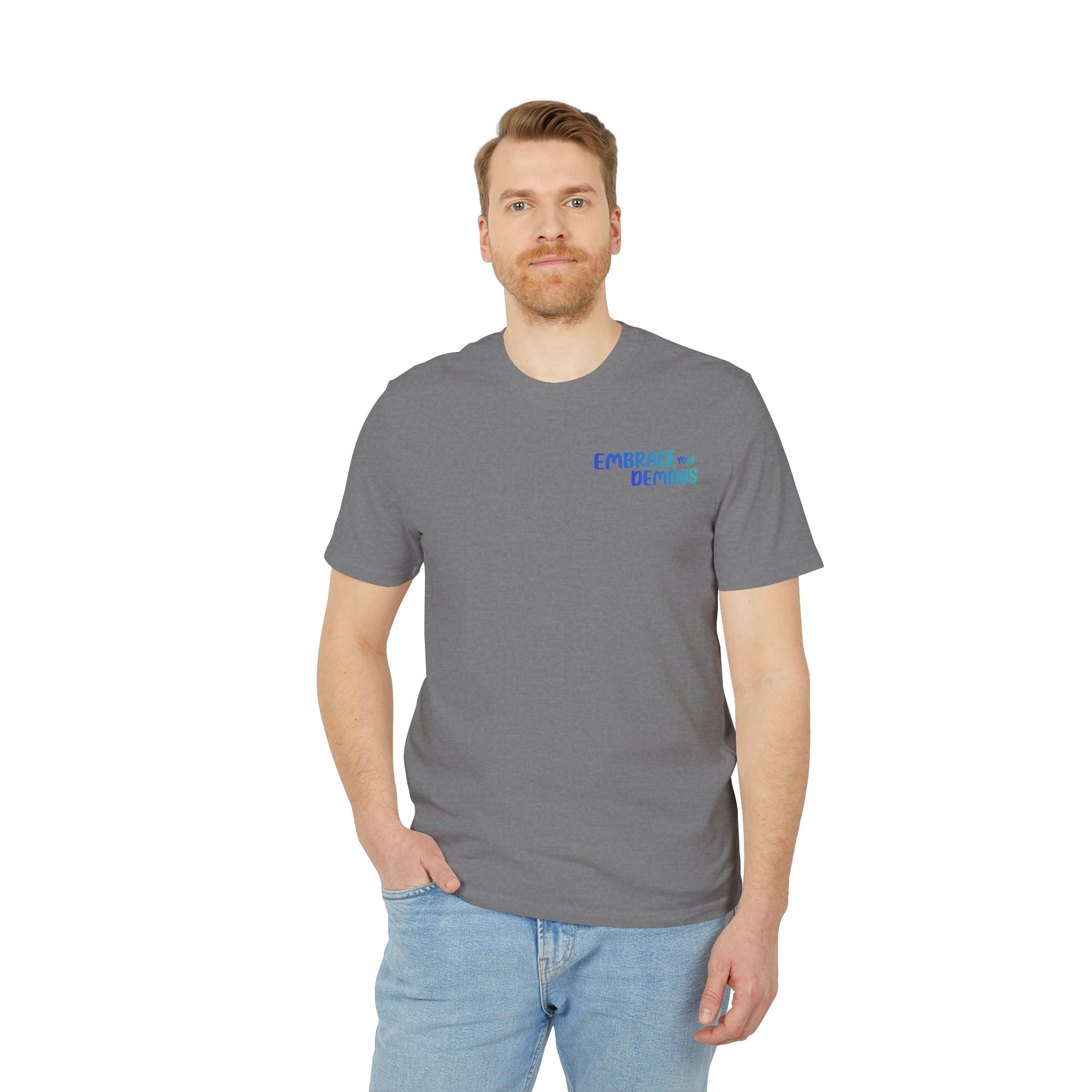 Samurai Shadow Tee — "Embrace the Demons" Graphic T-Shirt