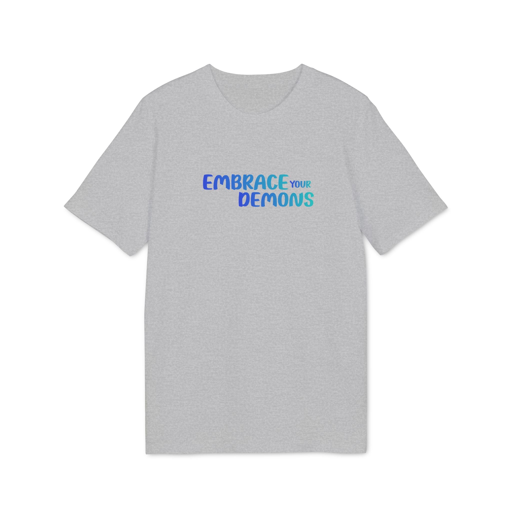 Embrace Your Demons T-Shirt — Cute Blue Fox 'Cold Heart, Warm Soul' Graphic Tee