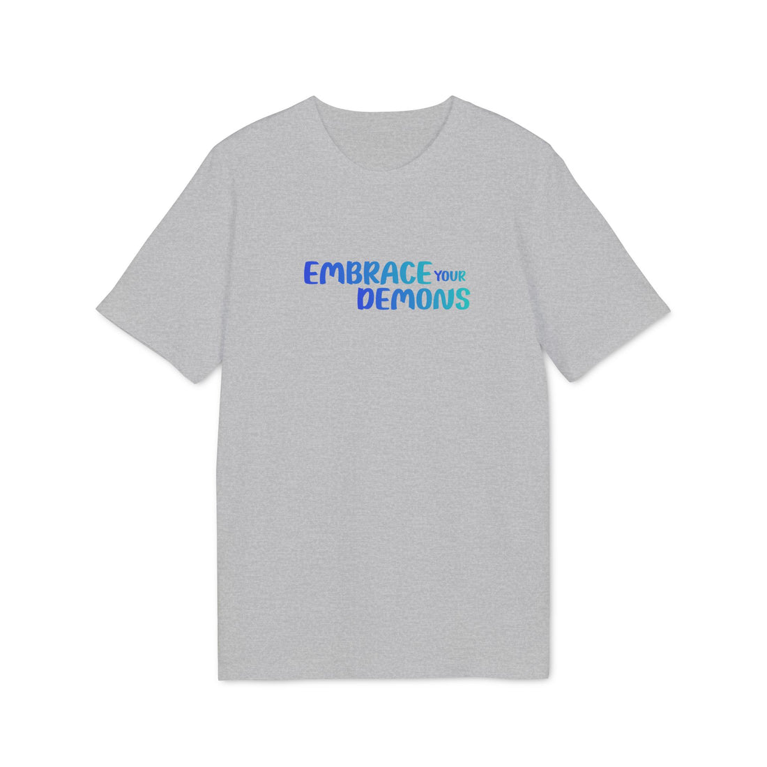 Embrace Your Demons T-Shirt — Cute Blue Fox 'Cold Heart, Warm Soul' Graphic Tee