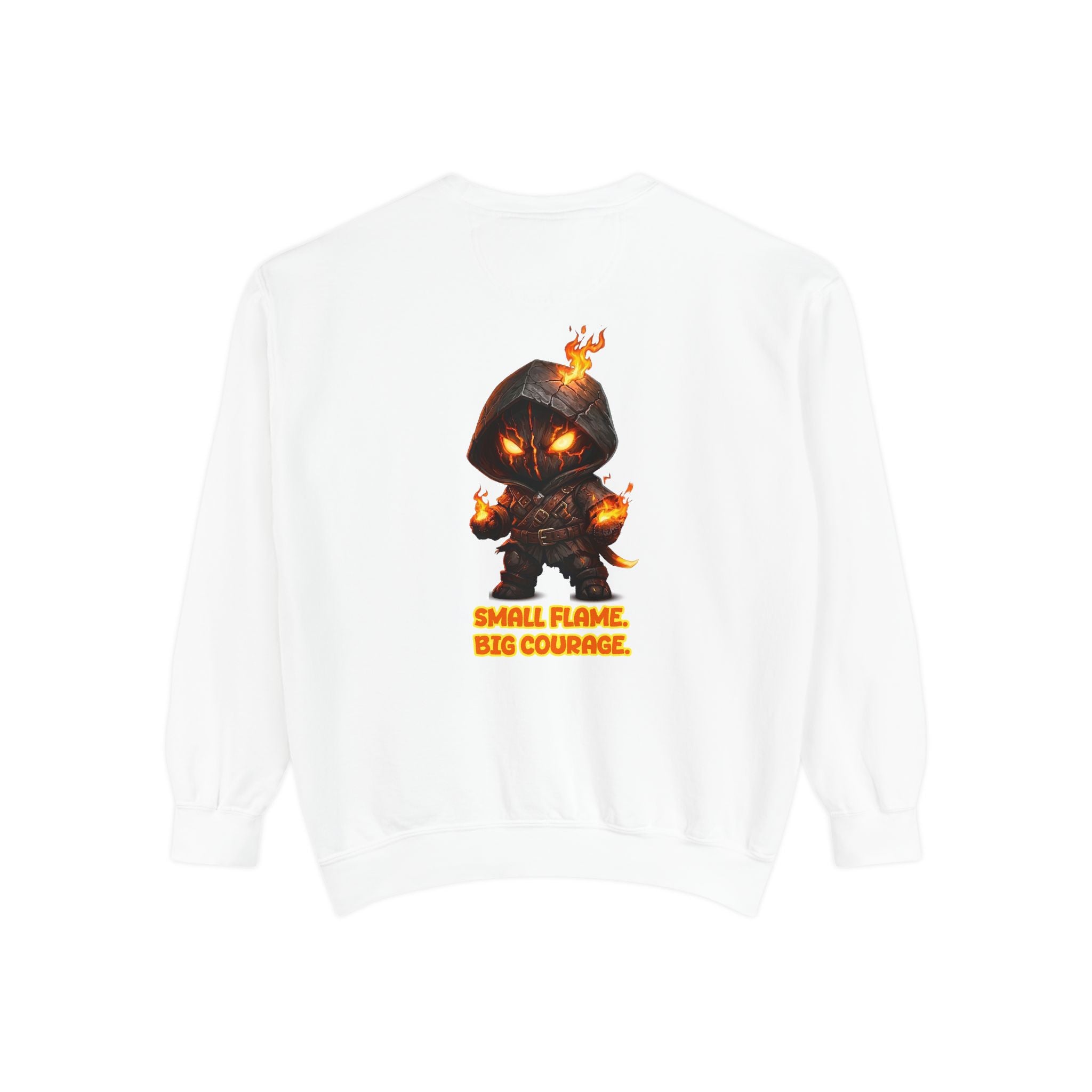 Embrace Your Demons Sweatshirt — Small Flame, Big Courage Graphic Crewneck