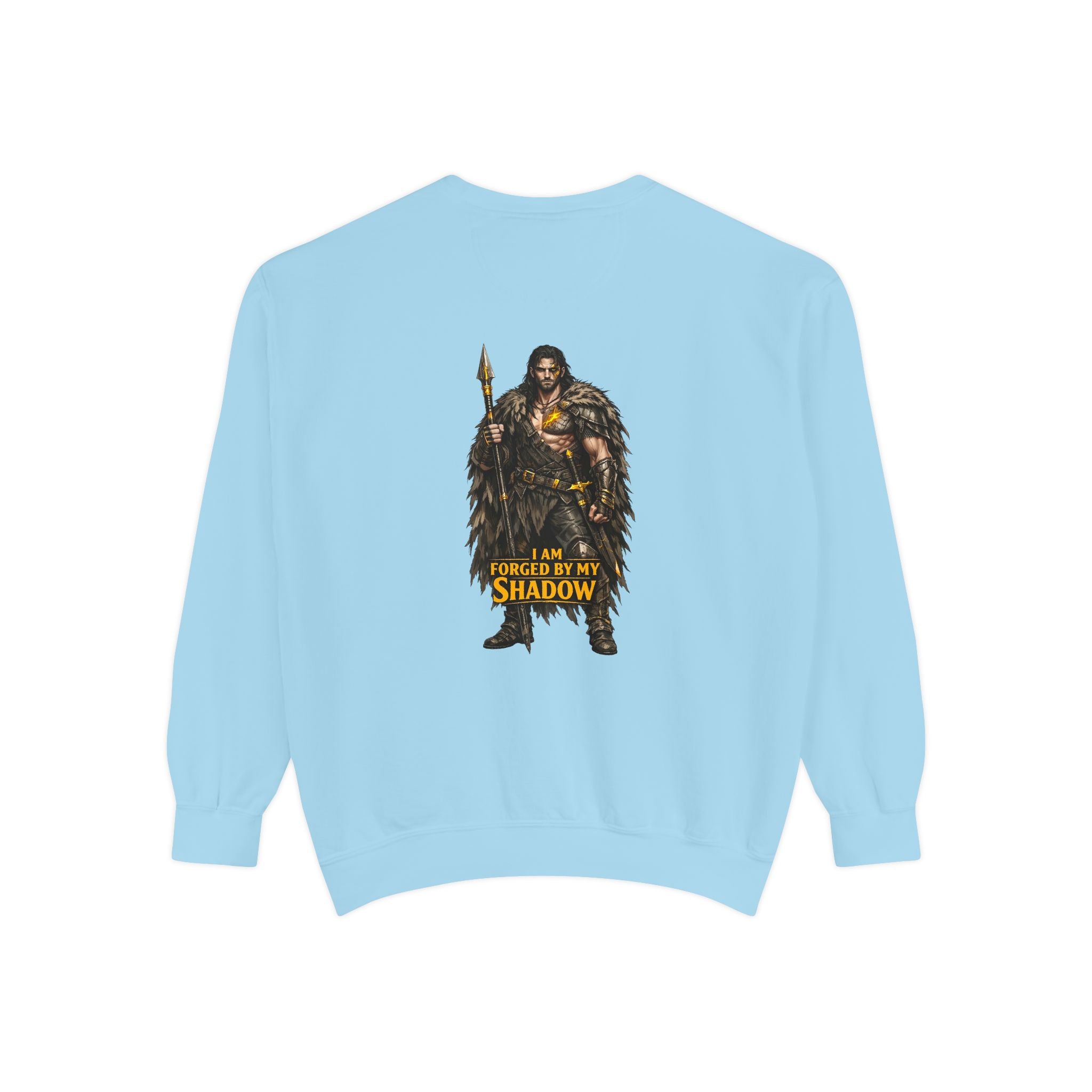 Forged by My Shadow Sweatshirt — Viking Warrior Graphic Crewneck