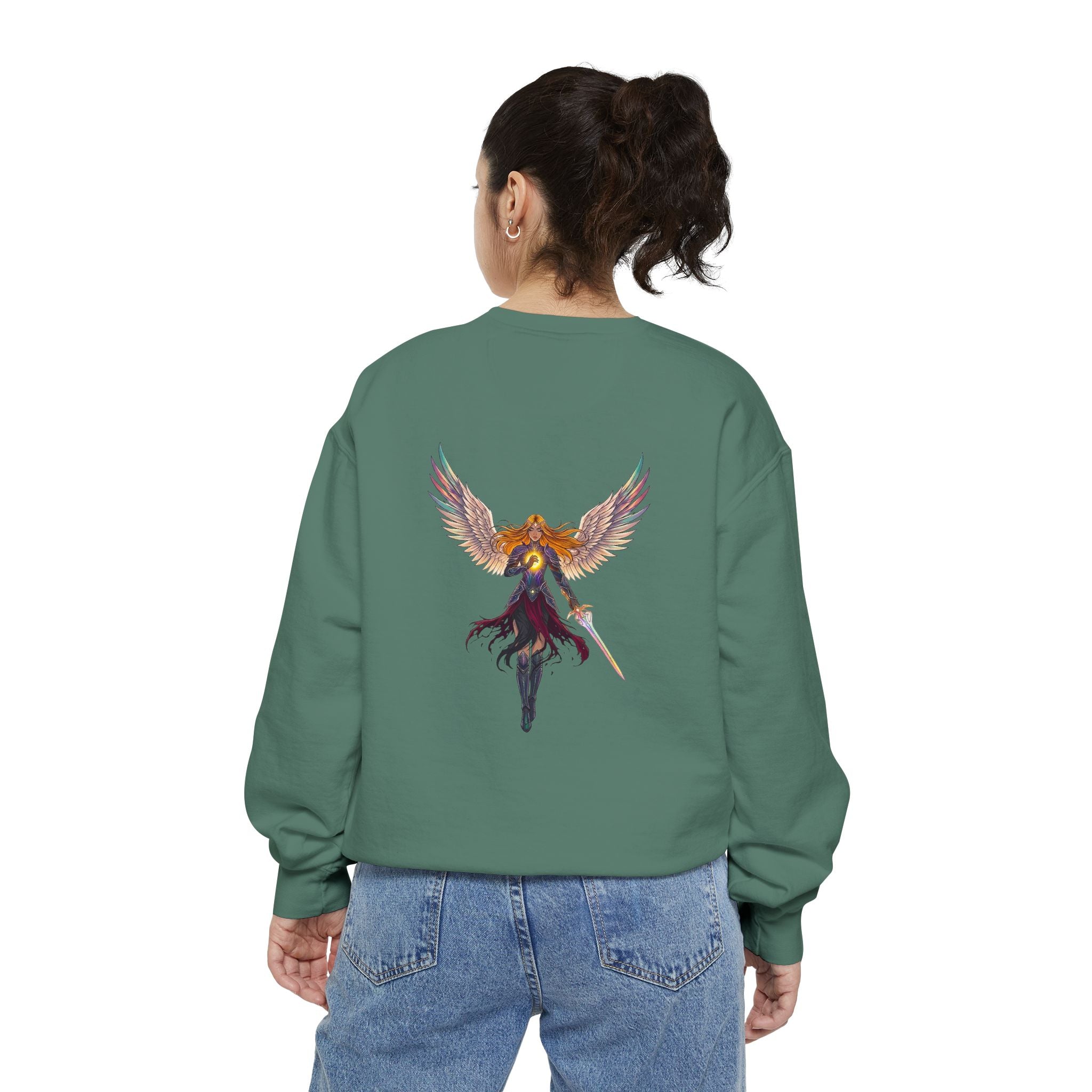 Embrace Your Demons Sweatshirt — Angel Warrior Graphic Crewneck