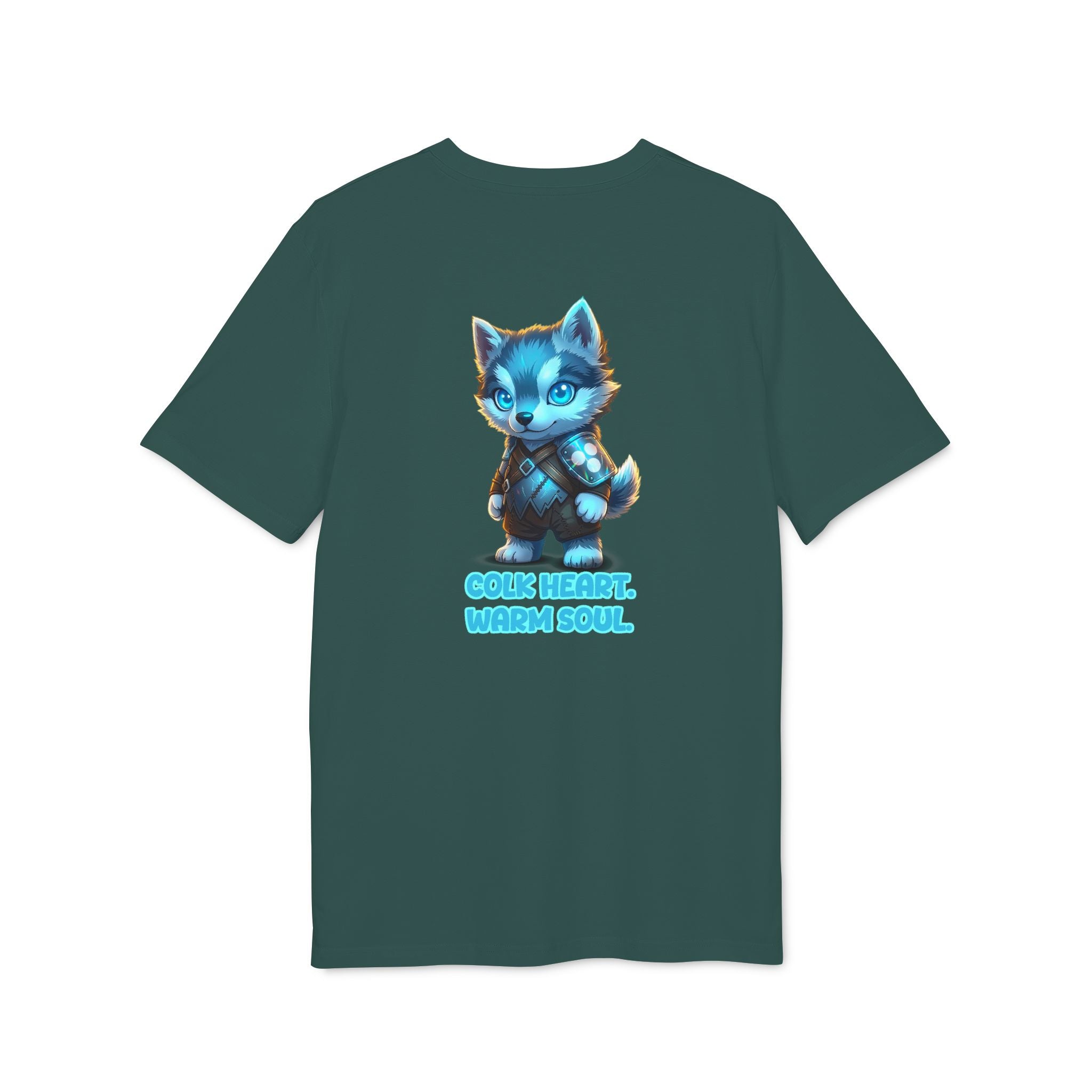 Embrace Your Demons T-Shirt — Cute Blue Fox 'Cold Heart, Warm Soul' Graphic Tee