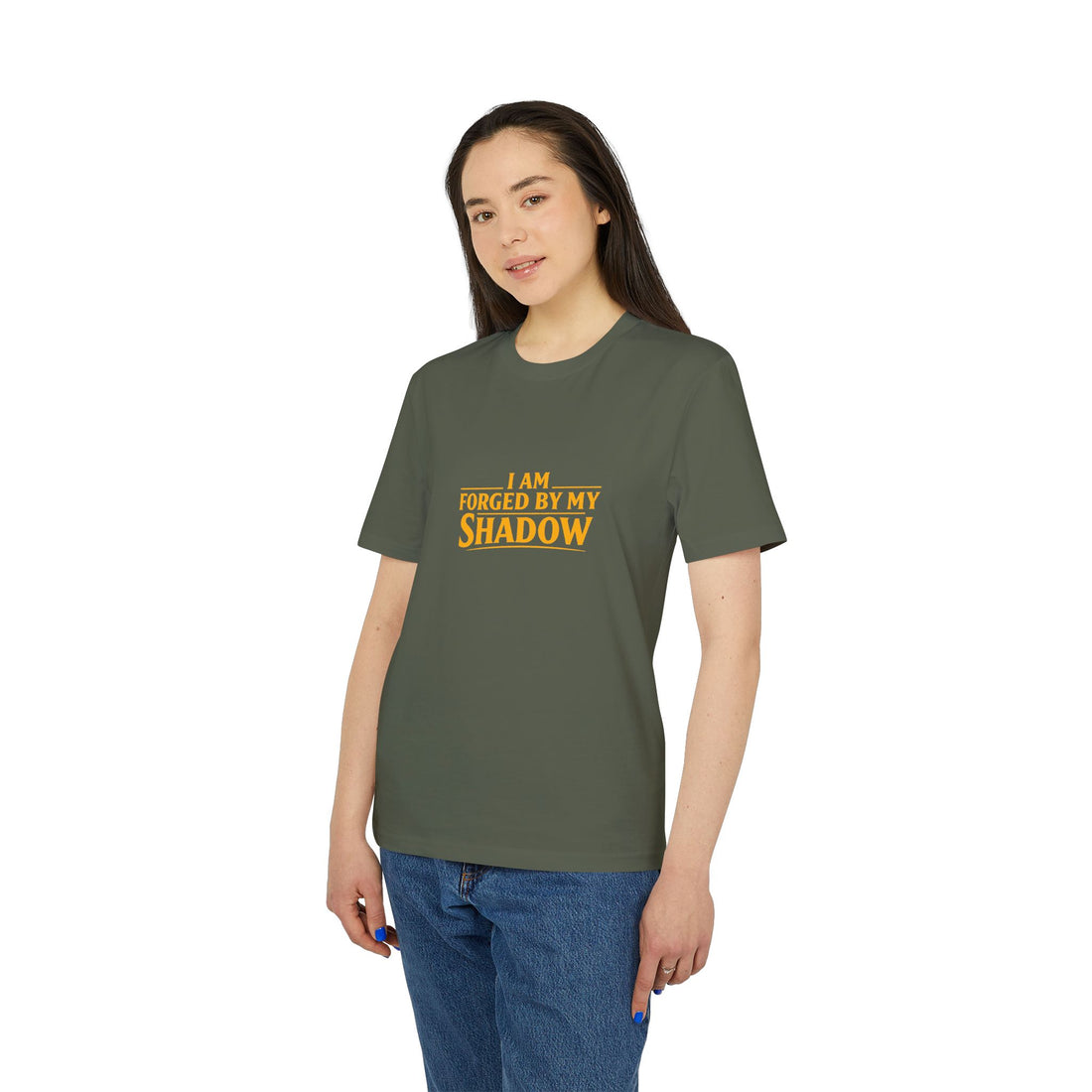 T-Shirt — “I Am Forged By My Shadow” Knight Angel Graphic Tee