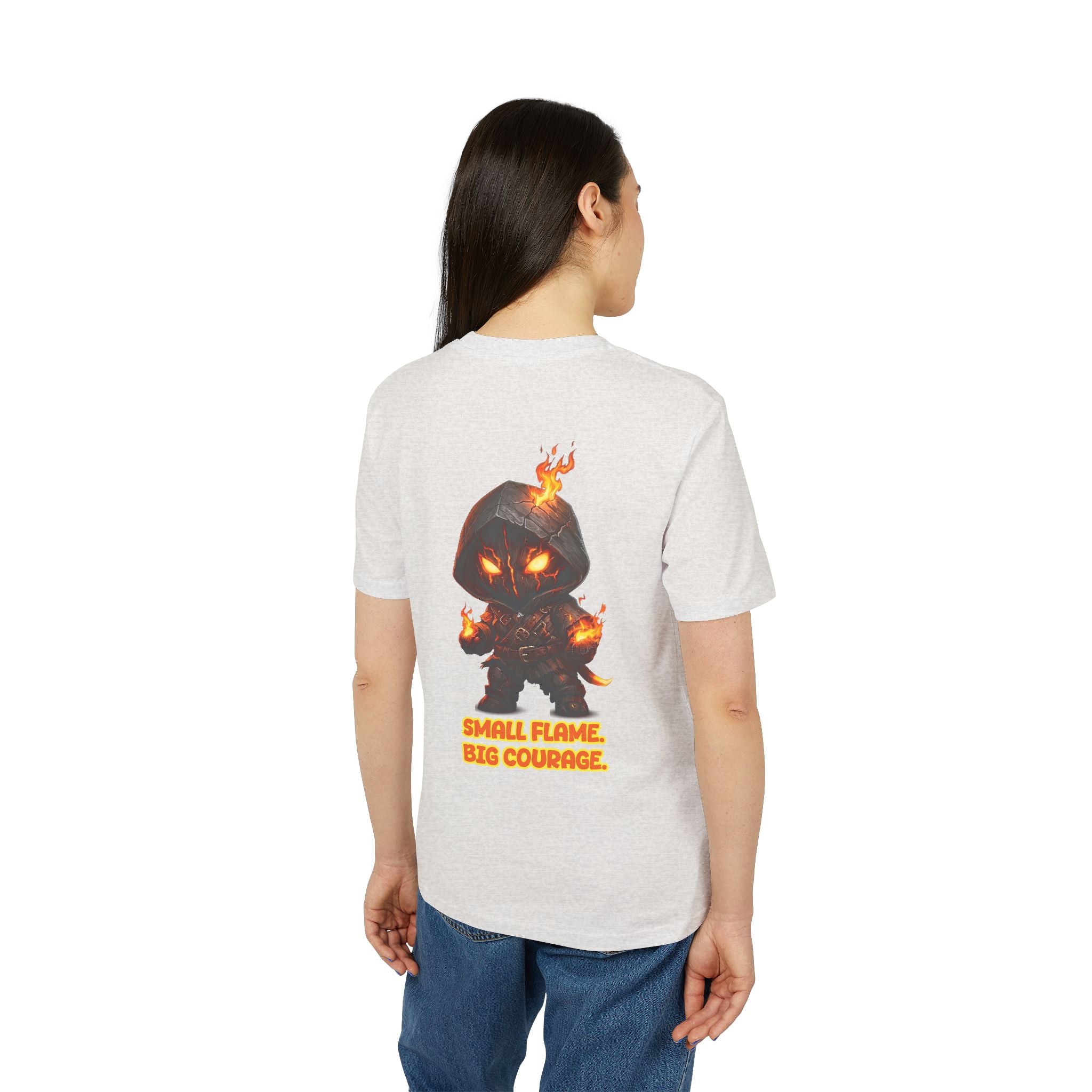 Embrace Your Demons T-Shirt — Small Flame Big Courage Graphic Tee