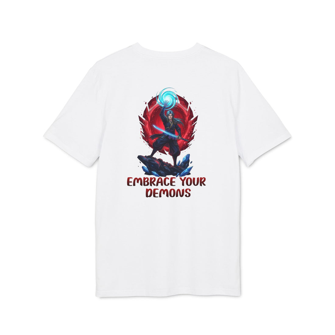 Embrace Your Demons T-Shirt — Gothic Demon Rider Graphic Tee