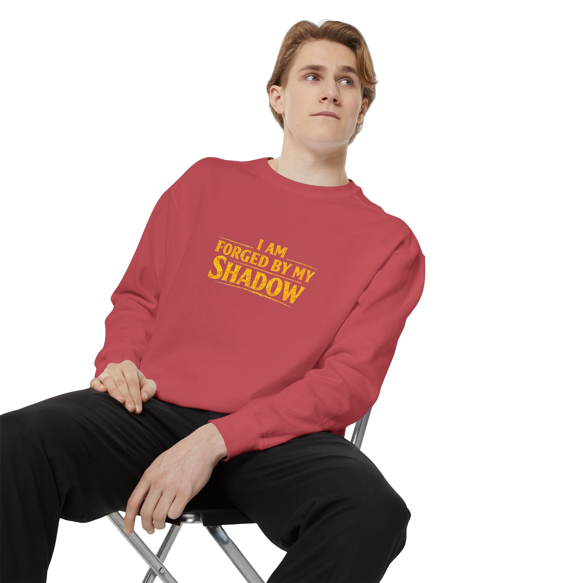 Forged by My Shadow Sweatshirt — Viking Warrior Graphic Crewneck