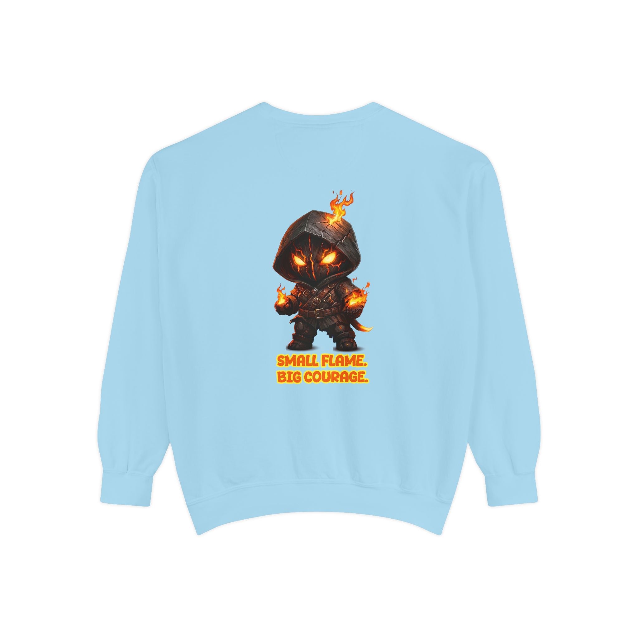 Embrace Your Demons Sweatshirt — Small Flame, Big Courage Graphic Crewneck