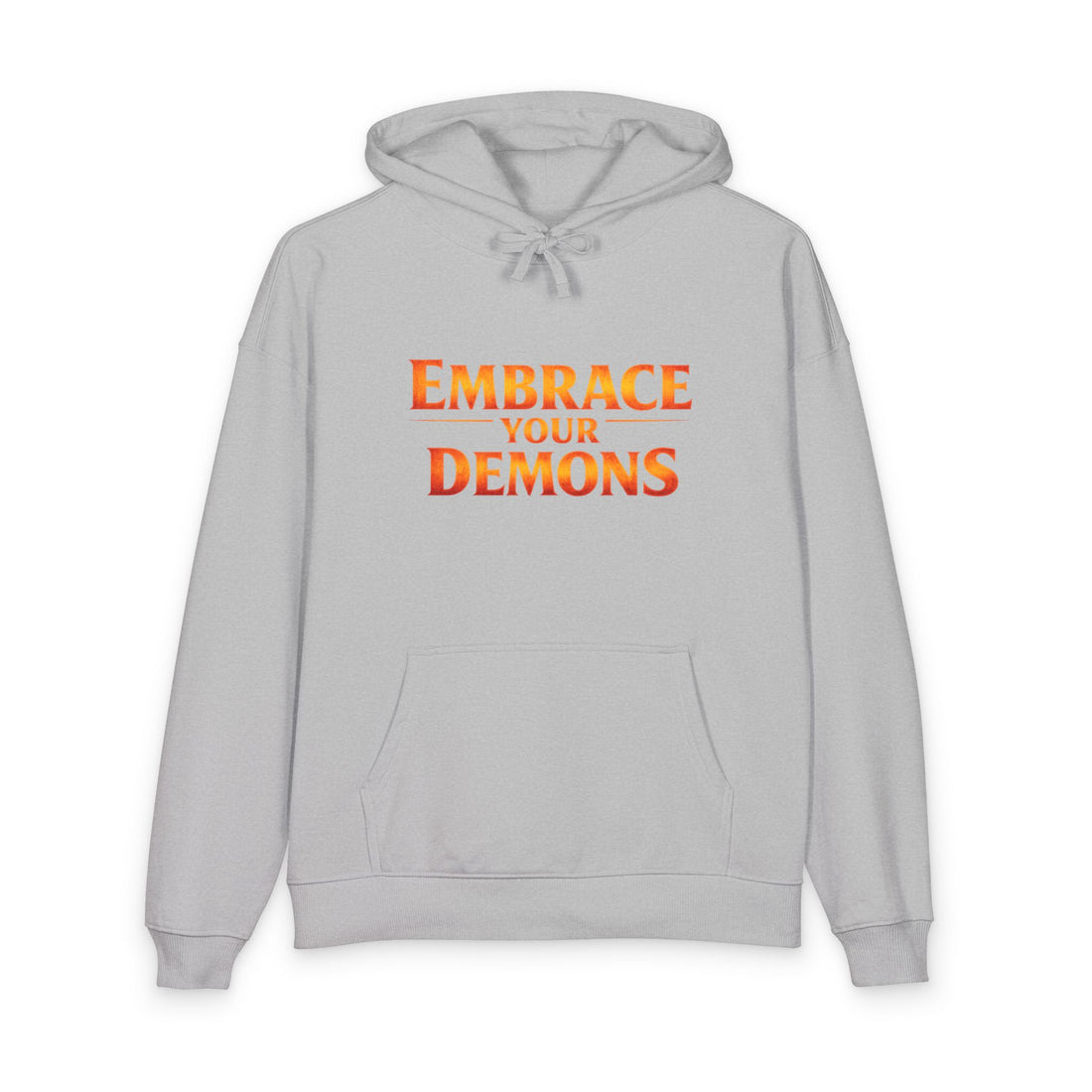 Embrace Your Demons Hoodie — Cute Fiery Demon Graphic Sweatshirt