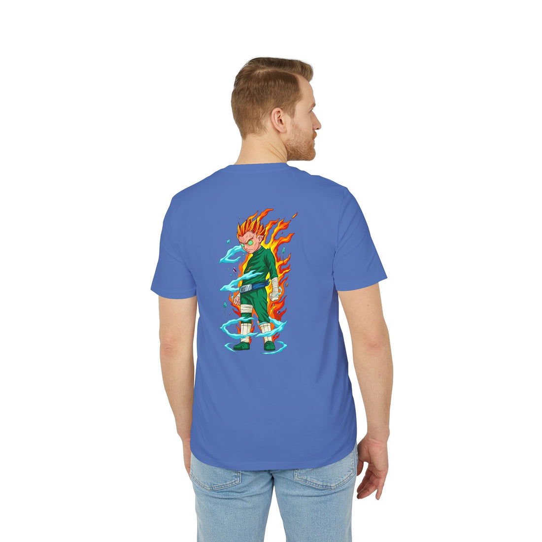 Anime Flame Warrior Graphic T-Shirt