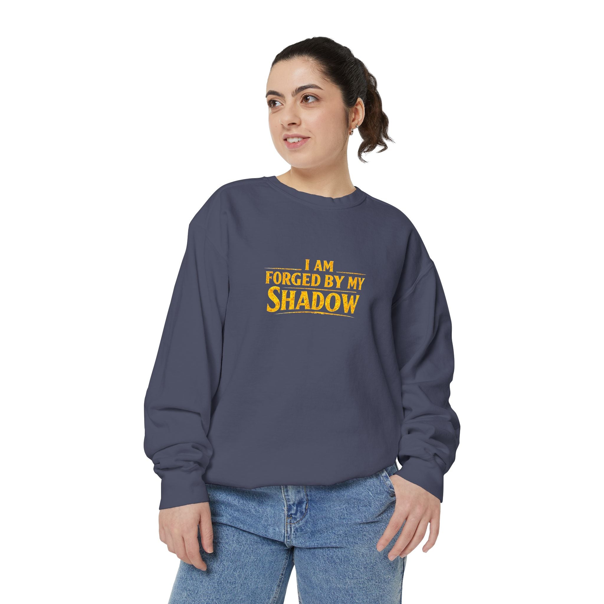 Forged by My Shadow Sweatshirt — Viking Warrior Graphic Crewneck