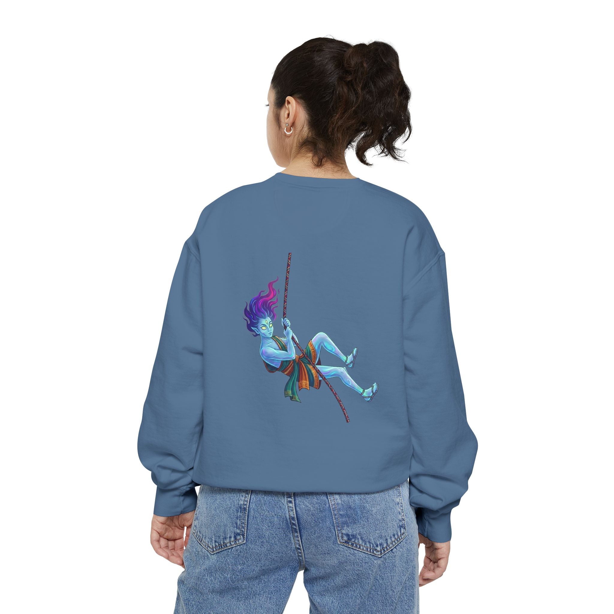 Sweatshirt — "Embrace Your Demons" Demon Climber Graphic Sweatshirt