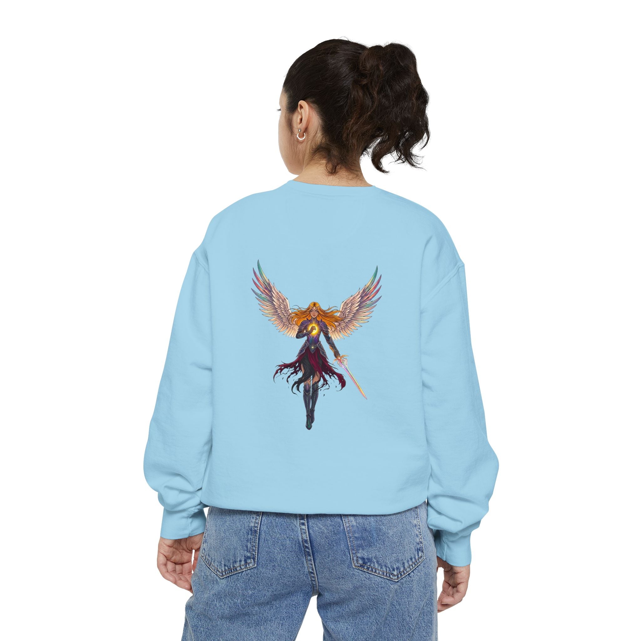 Embrace Your Demons Sweatshirt — Angel Warrior Graphic Crewneck