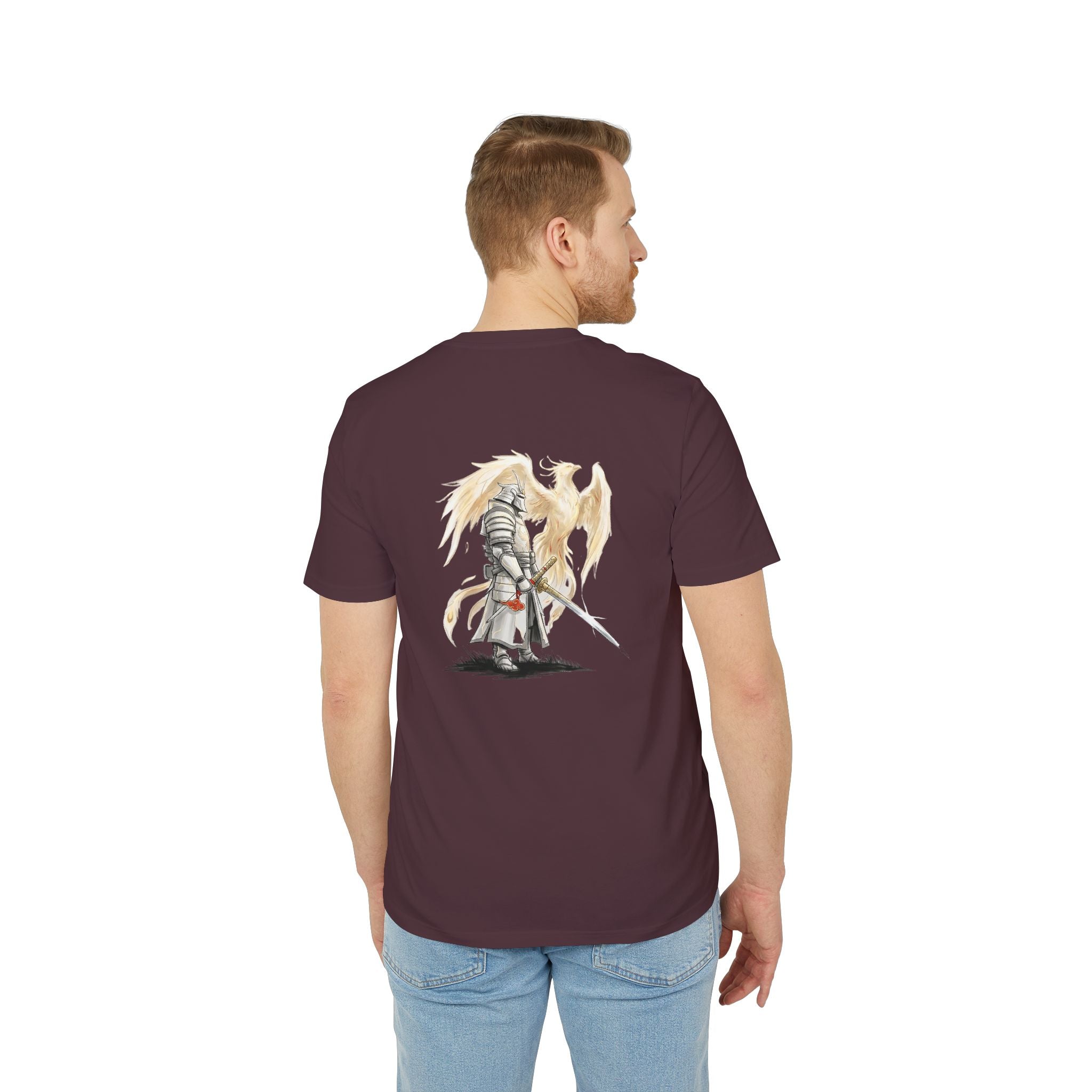 T-Shirt — “I Am Forged By My Shadow” Knight Angel Graphic Tee