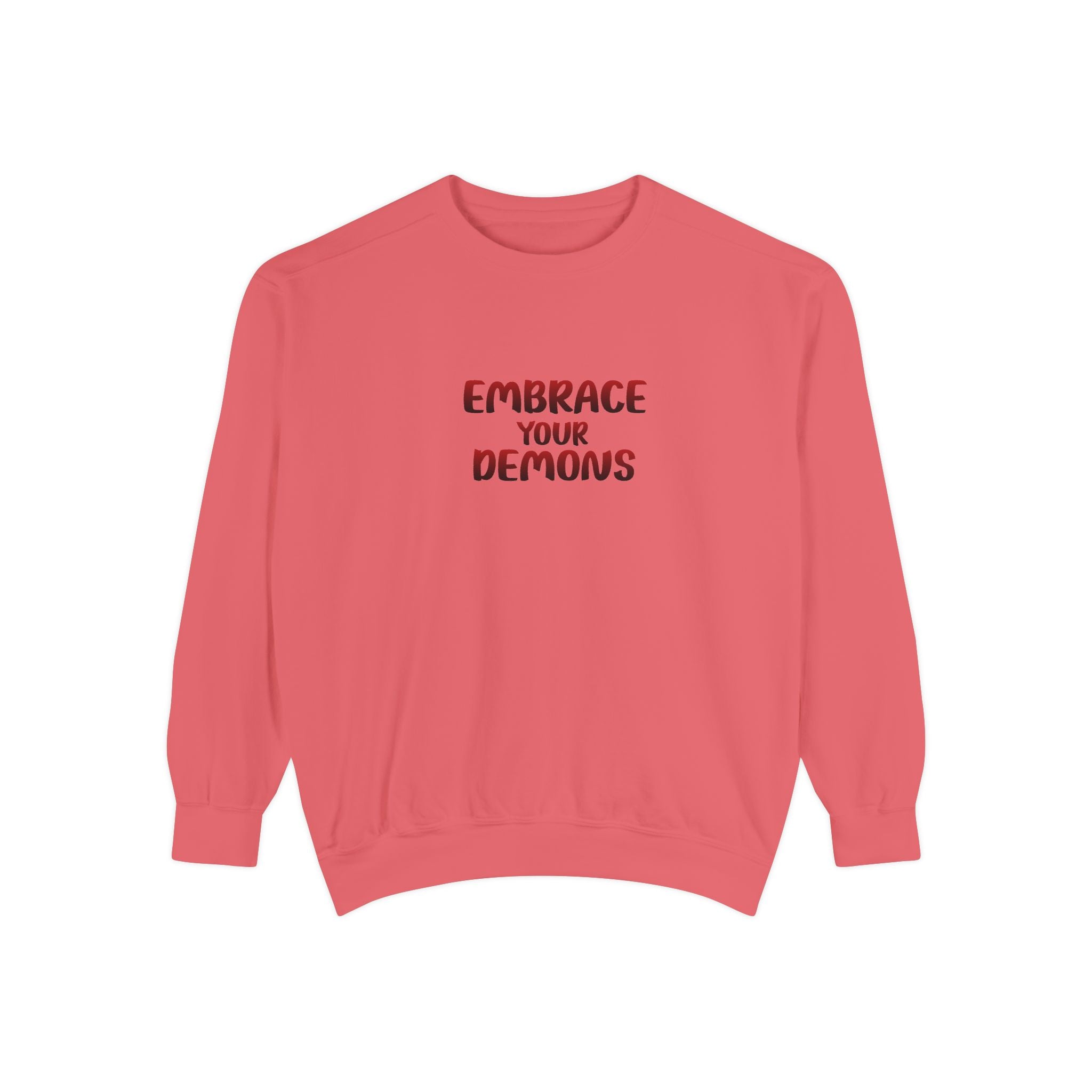 Embrace Your Demons Sweatshirt — Viking Warrior Graphic Crewneck