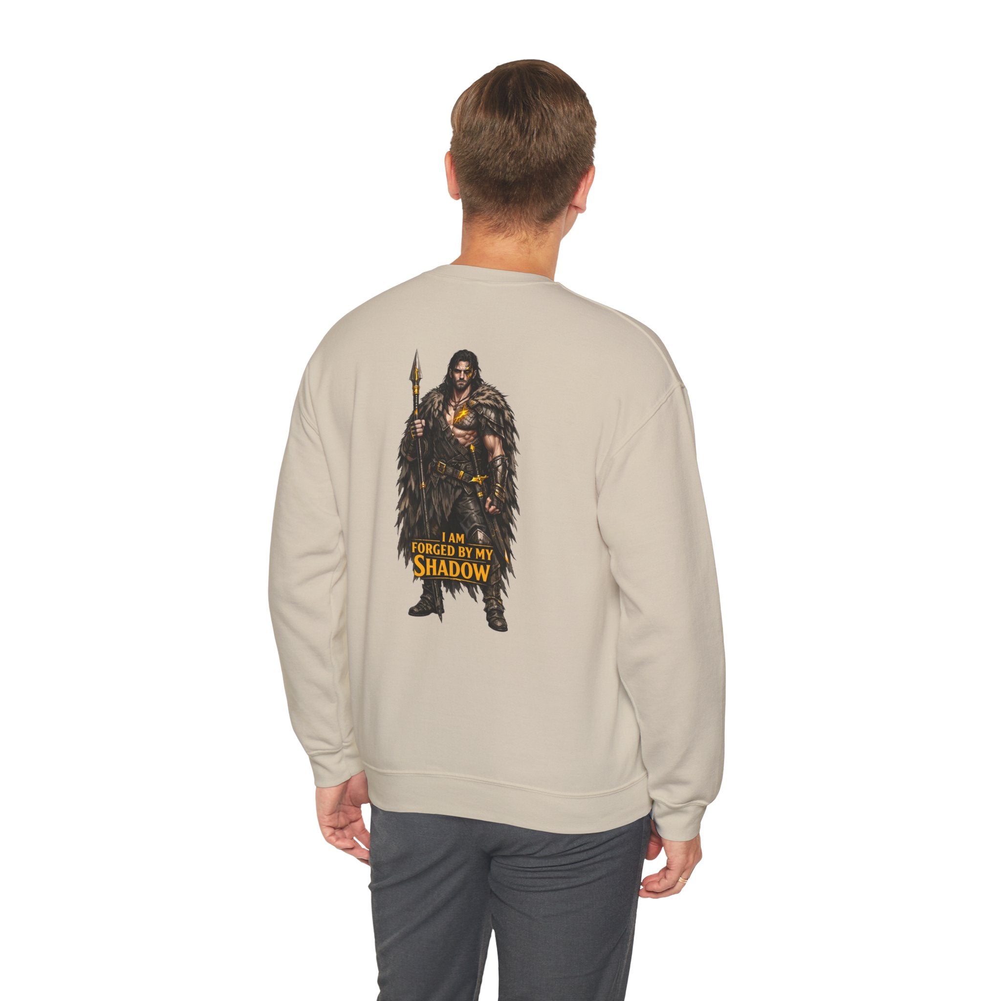 Embrace Your Demons Crewneck Sweatshirt Fantasy Warrior Graphic