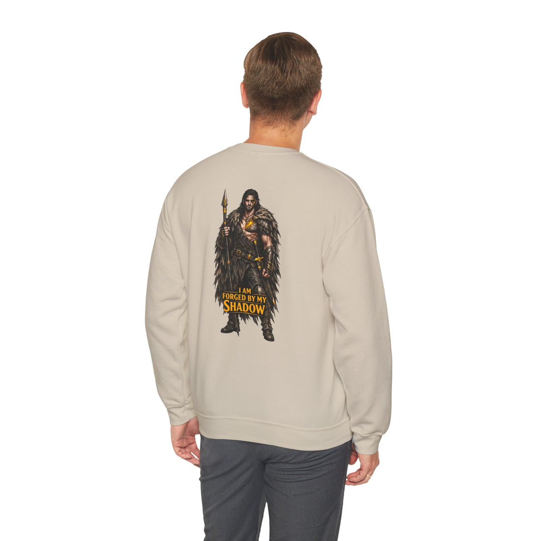 Embrace Your Demons Crewneck Sweatshirt Fantasy Warrior Graphic