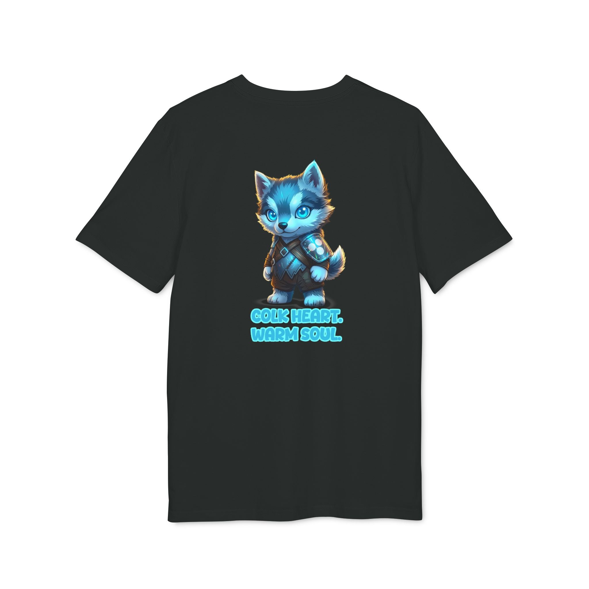 Embrace Your Demons T-Shirt — Cute Blue Fox 'Cold Heart, Warm Soul' Graphic Tee