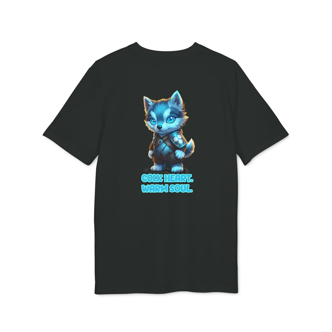 Embrace Your Demons T-Shirt — Cute Blue Fox 'Cold Heart, Warm Soul' Graphic Tee