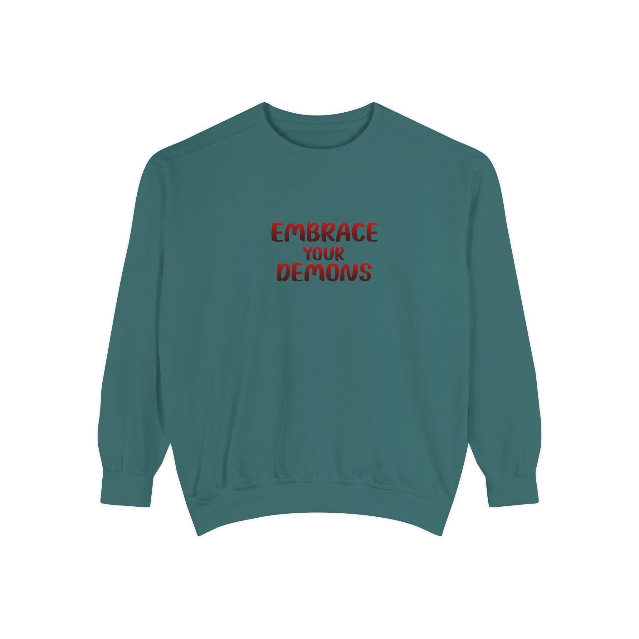 Embrace Your Demons Sweatshirt — Viking Warrior Graphic Crewneck