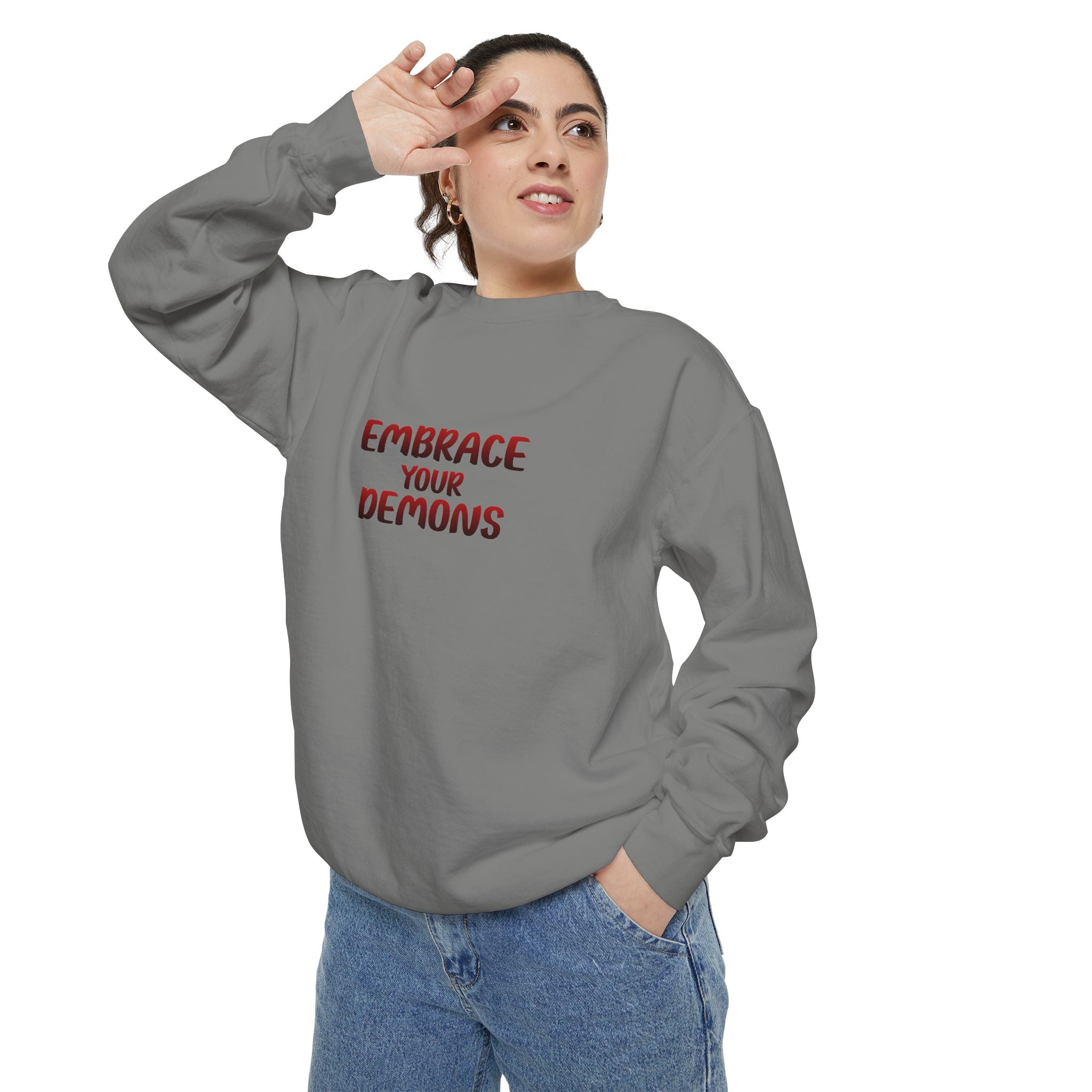 Embrace Your Demons Sweatshirt — Beautifully Dangerous Graphic Crewneck