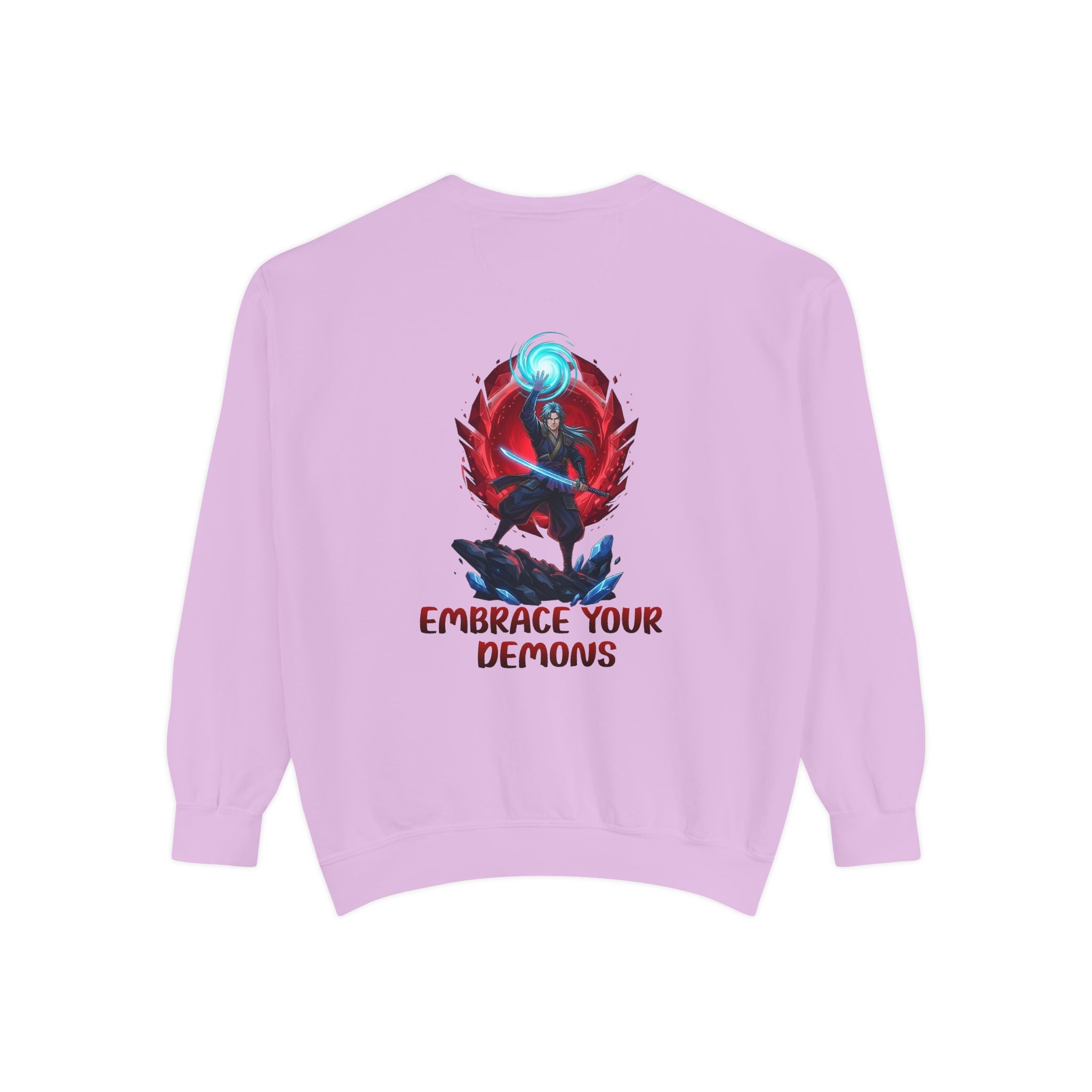 Embrace Your Demons Sweatshirt — Spiritual Fox Art Crewneck