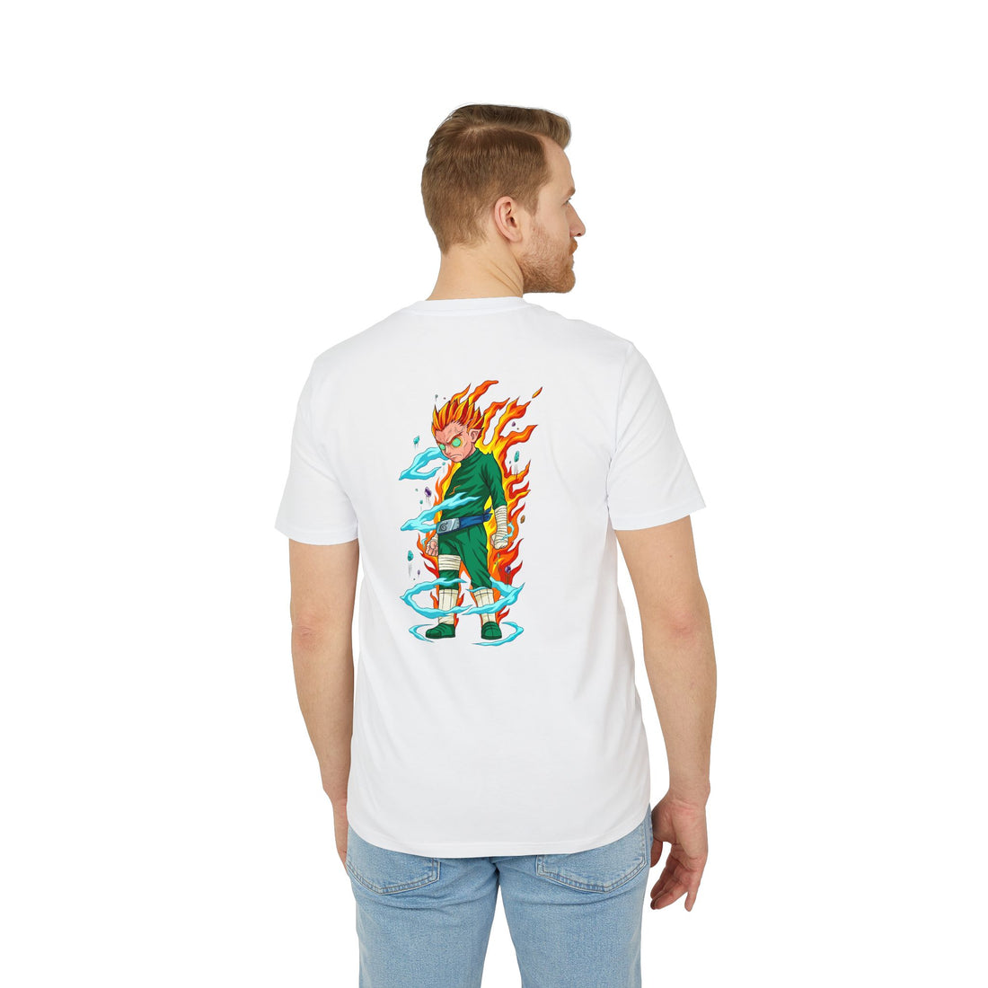 Anime Flame Warrior Graphic T-Shirt