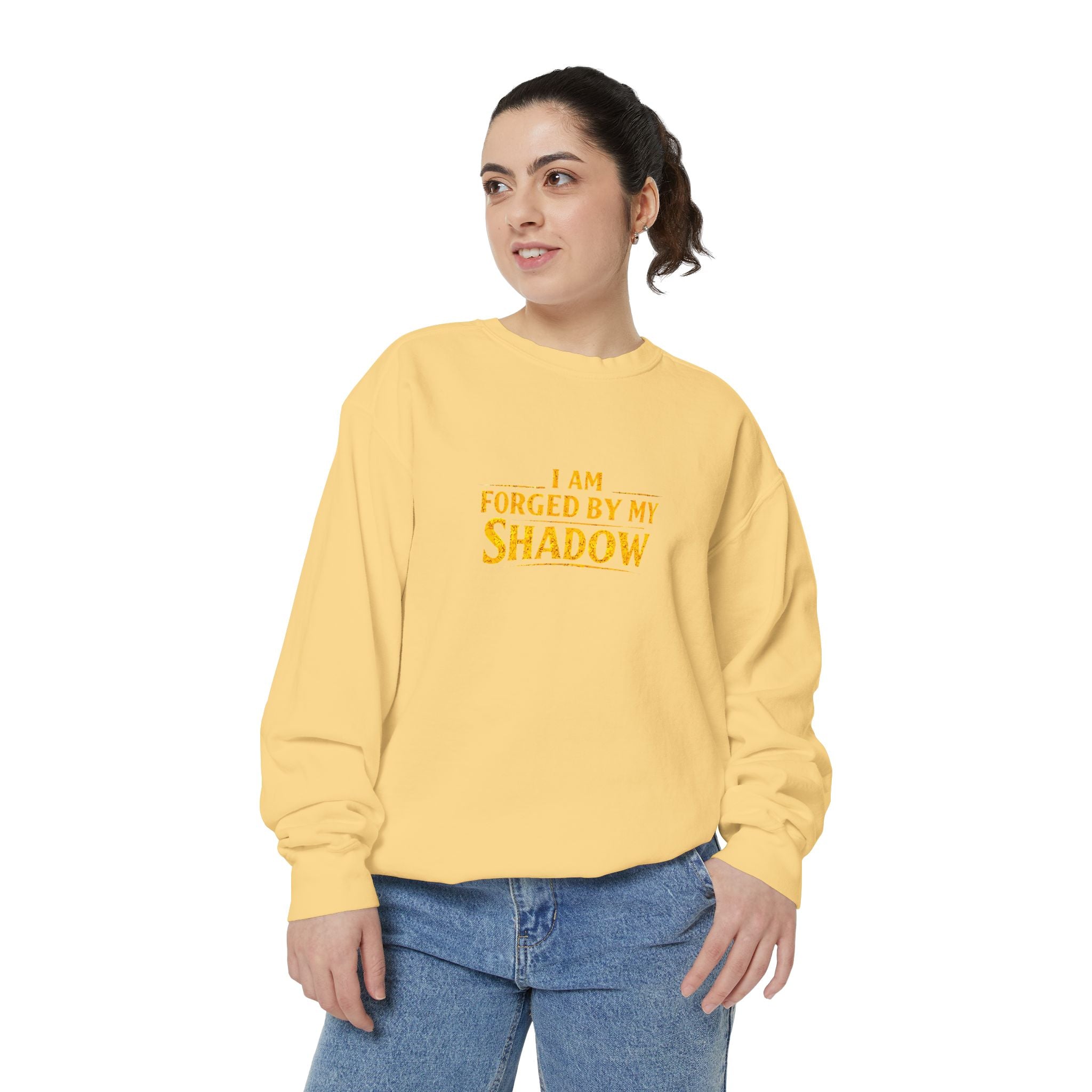 Forged by My Shadow Sweatshirt — Viking Warrior Graphic Crewneck