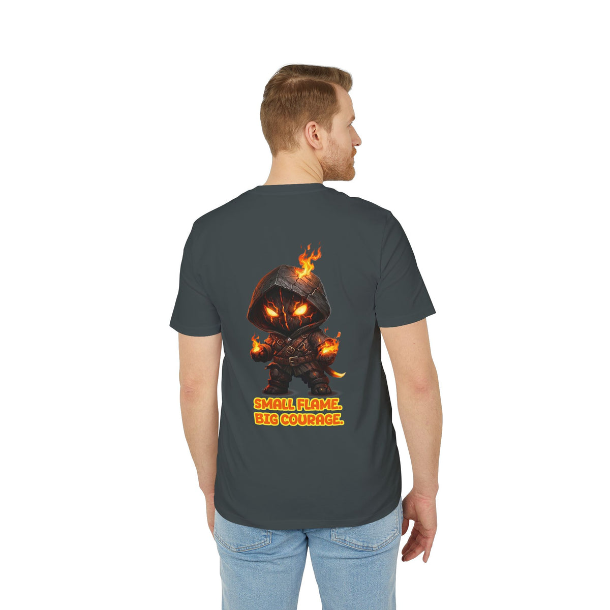 Embrace Your Demons T-Shirt — Small Flame Big Courage Graphic Tee