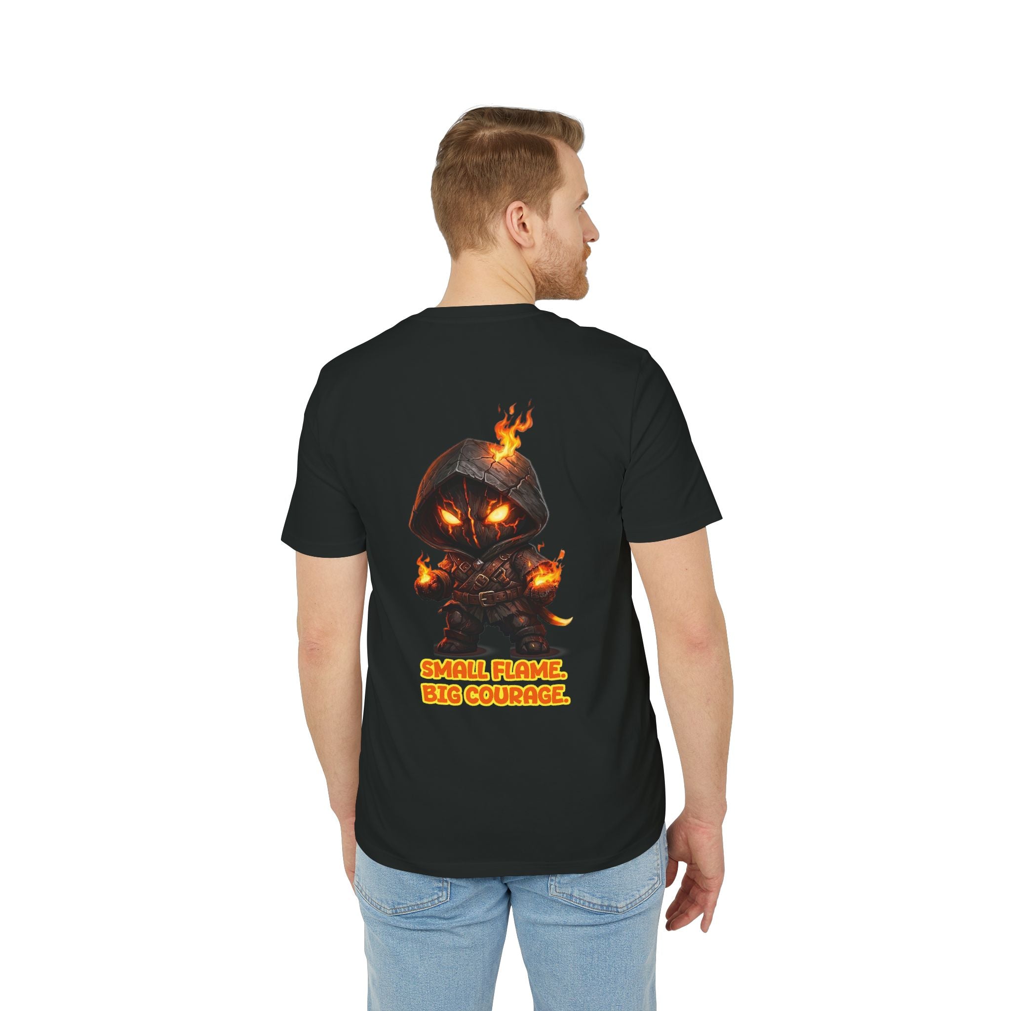 Embrace Your Demons T-Shirt — Small Flame Big Courage Graphic Tee