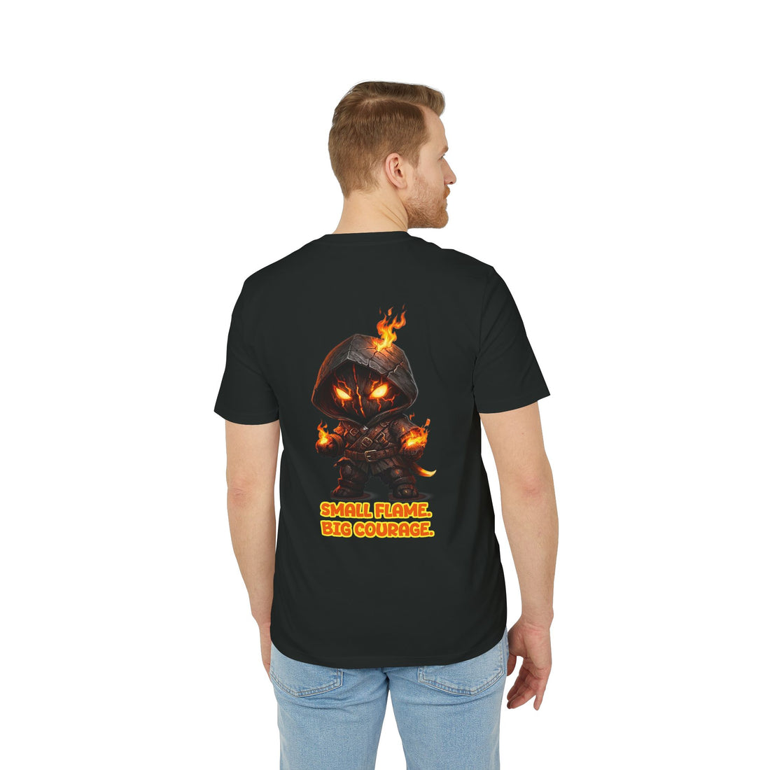 Embrace Your Demons T-Shirt — Small Flame Big Courage Graphic Tee